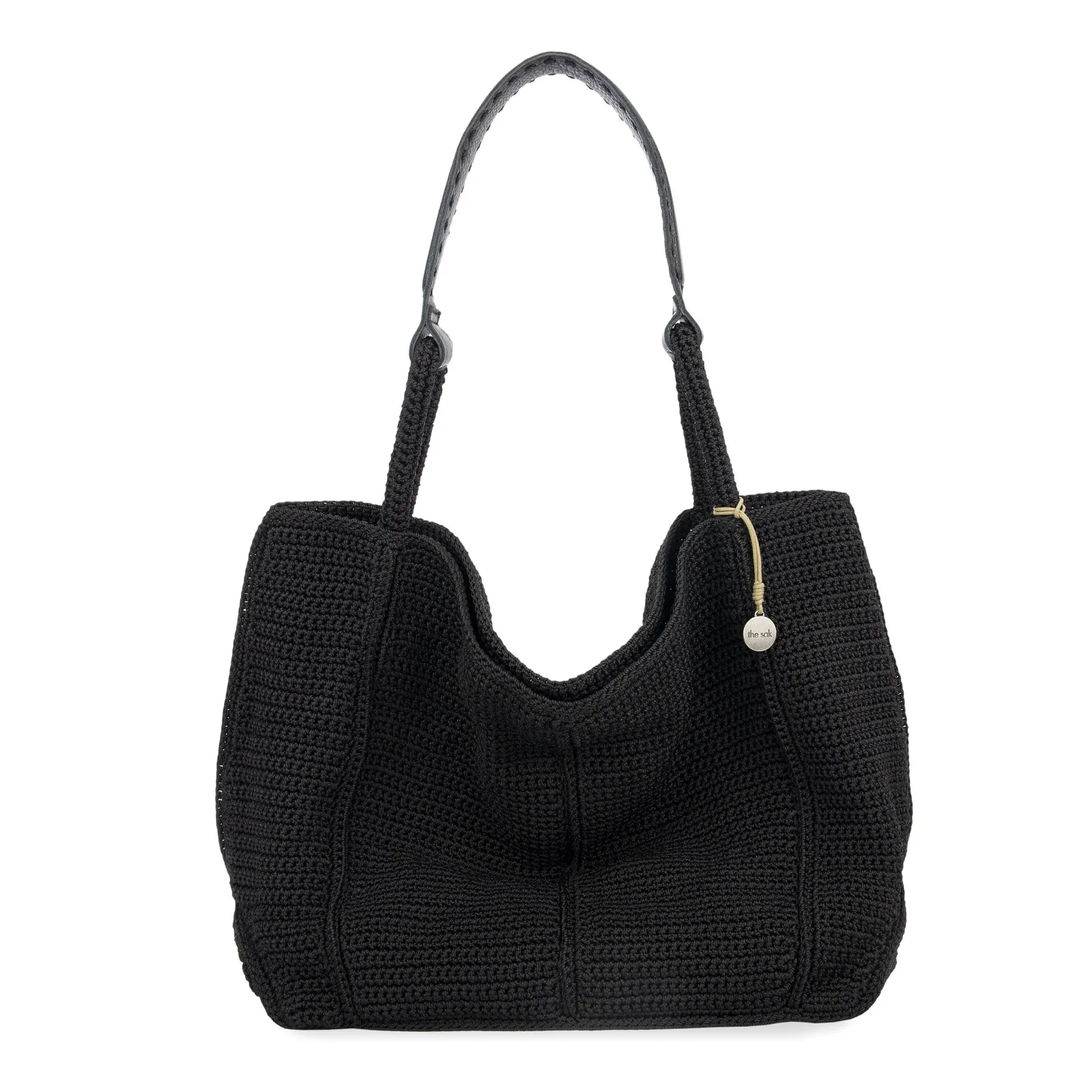 Los Feliz Large Tote – Hand Crochet – Black
