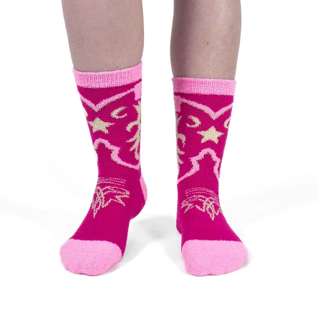 Boot Scootin' Slipper Socks