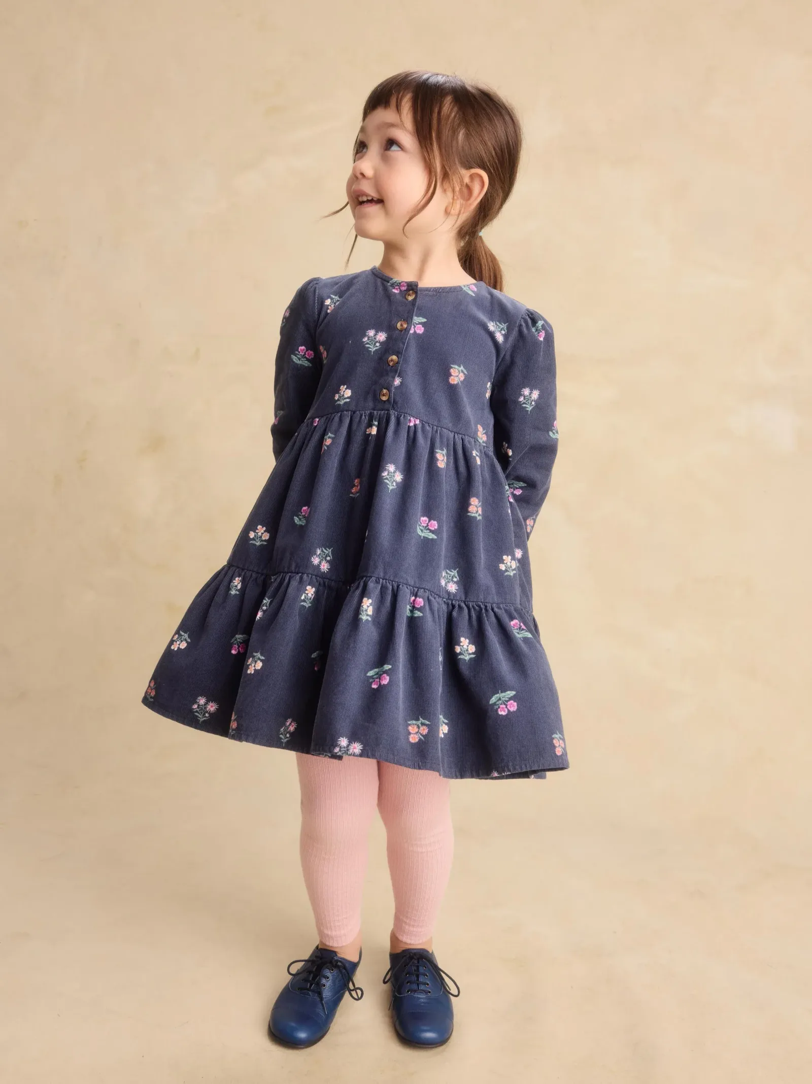 Corduroy Henley Shirtdress