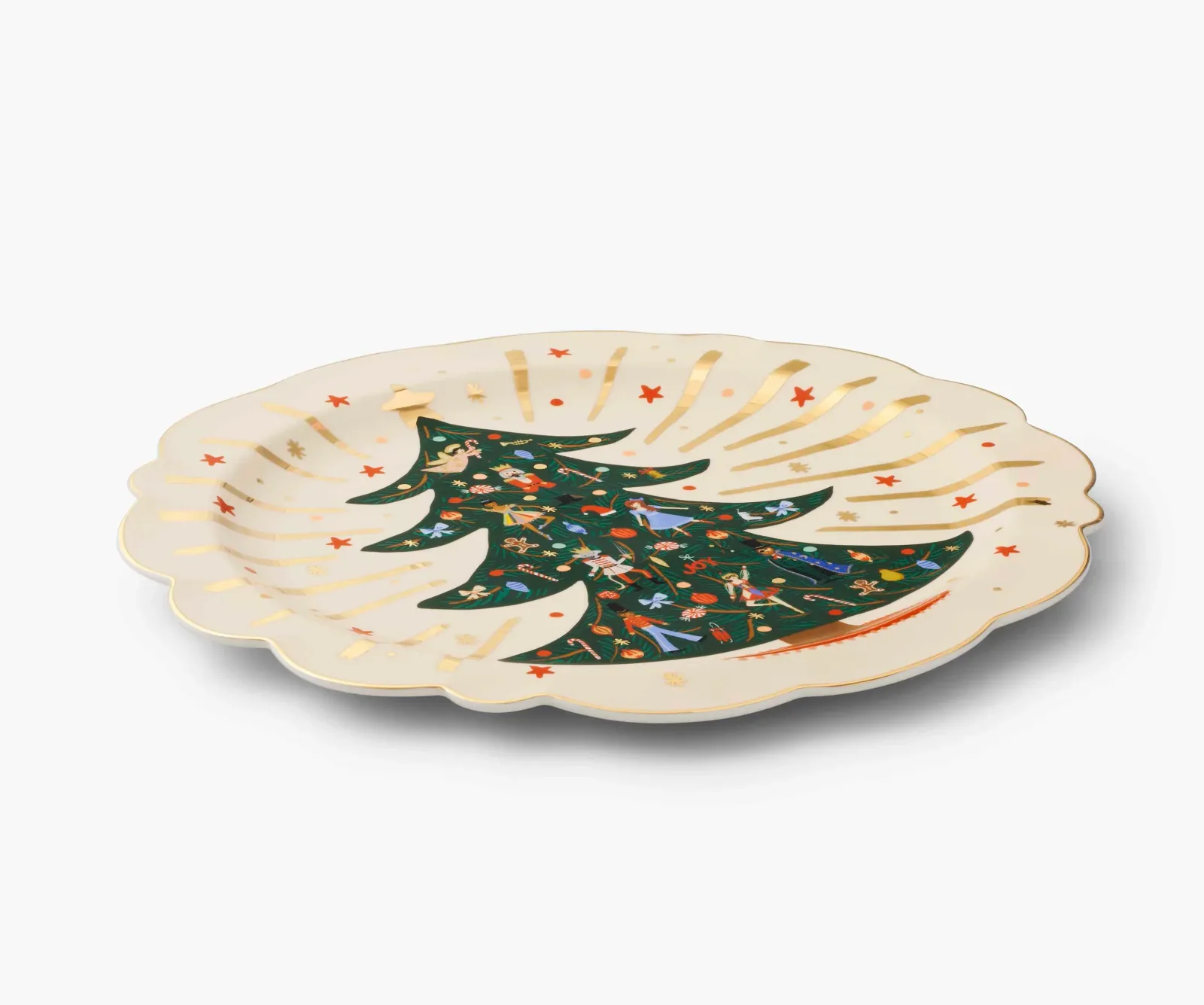 Round Porcelain Serving Platter – Nutcracker