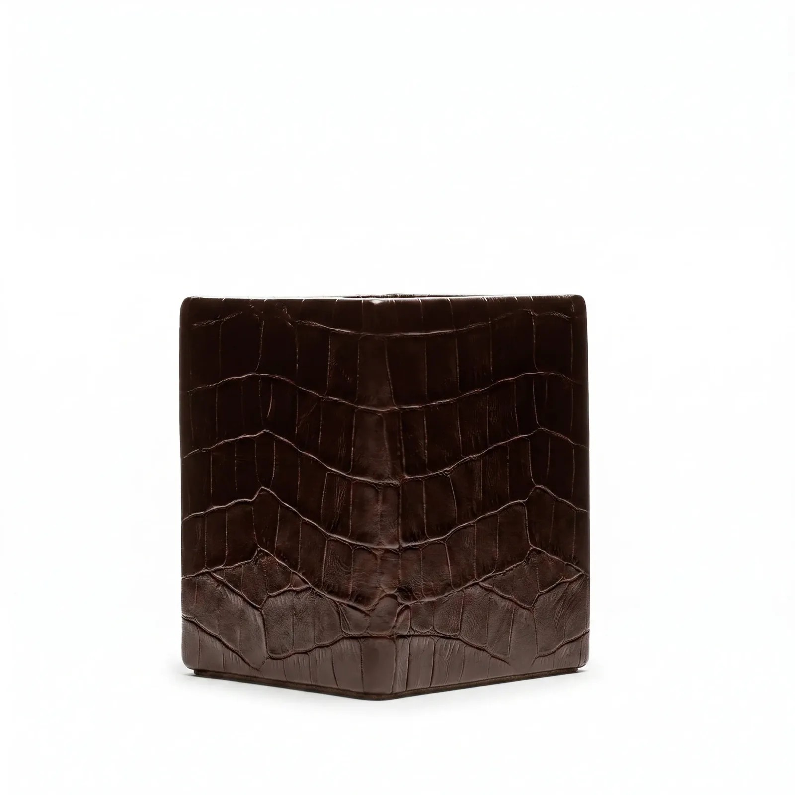 Classic Pencil Cup Brown Croc
