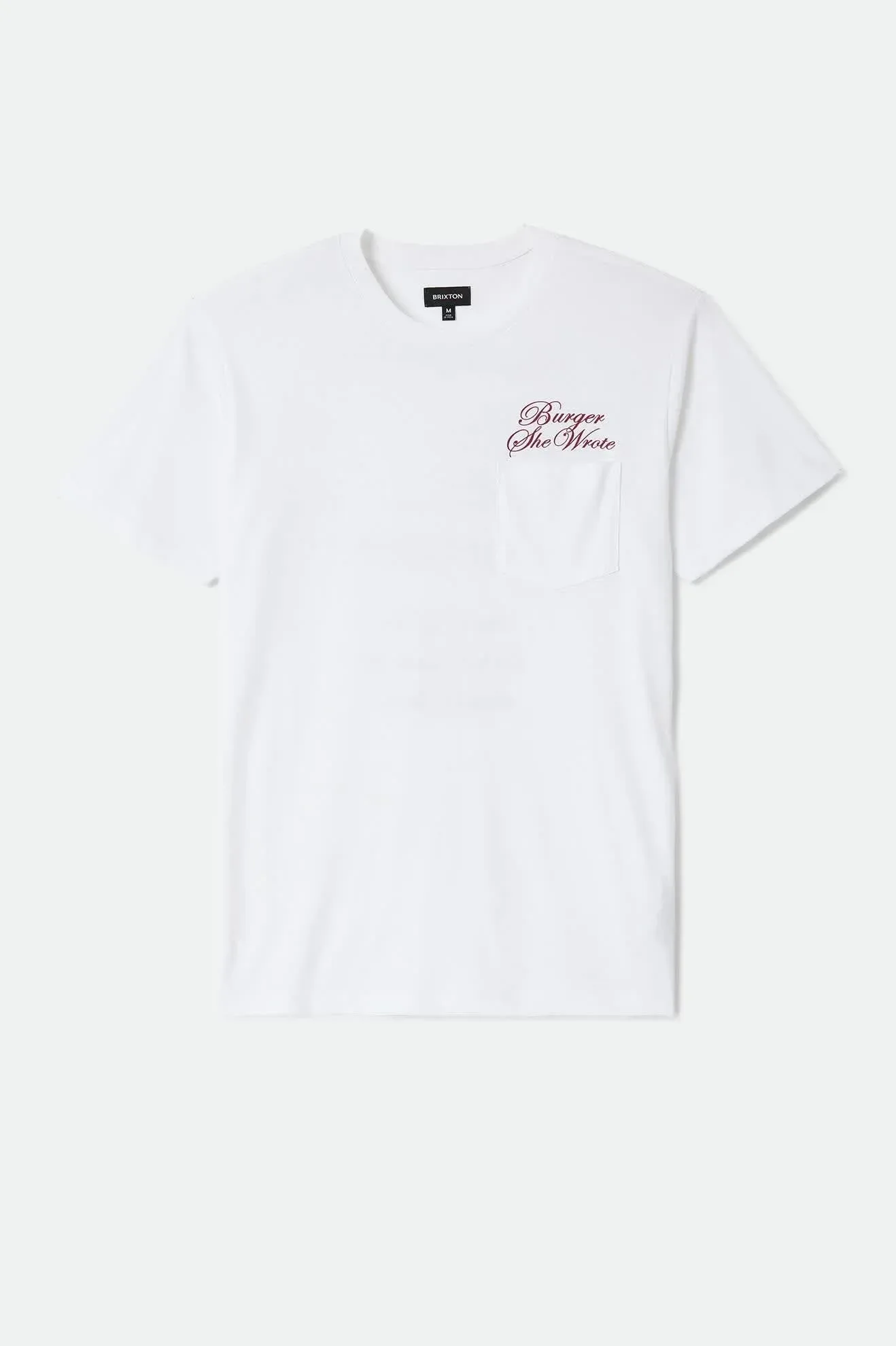 Burger She Wrote Pocket T-Shirt – White