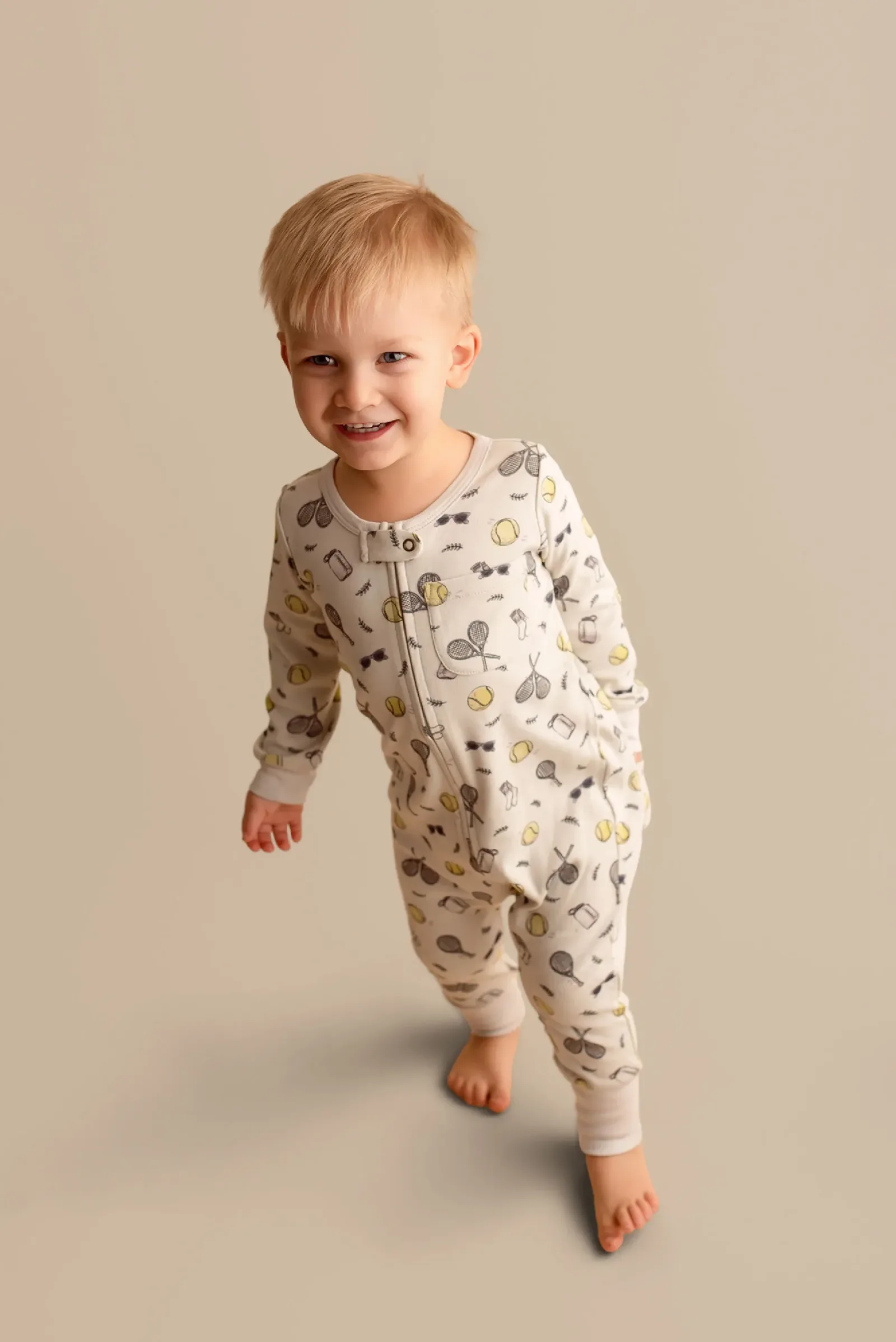 Little Ace – Organic Zipper Romper