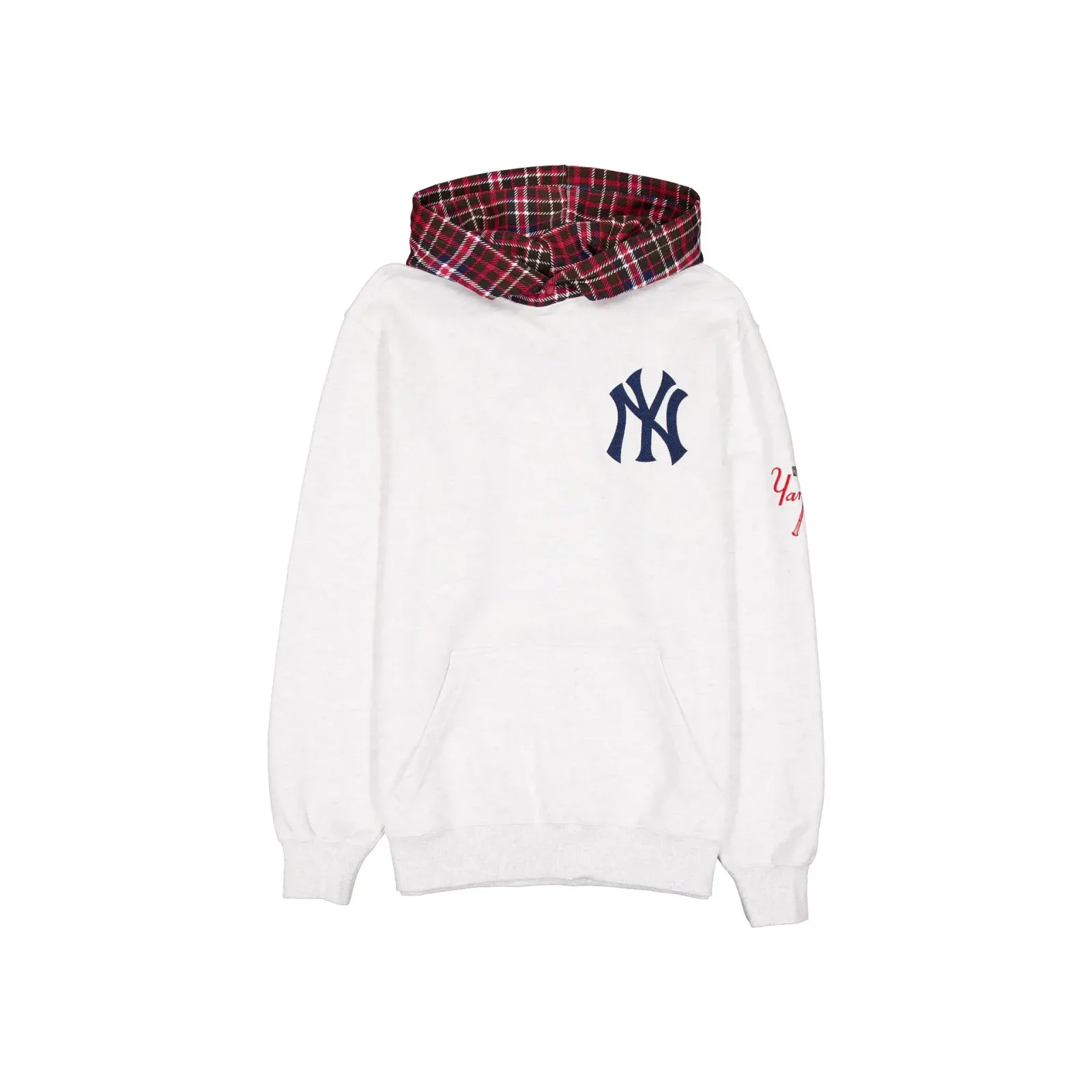 New York Yankees Old School Gray Snap Hoodie