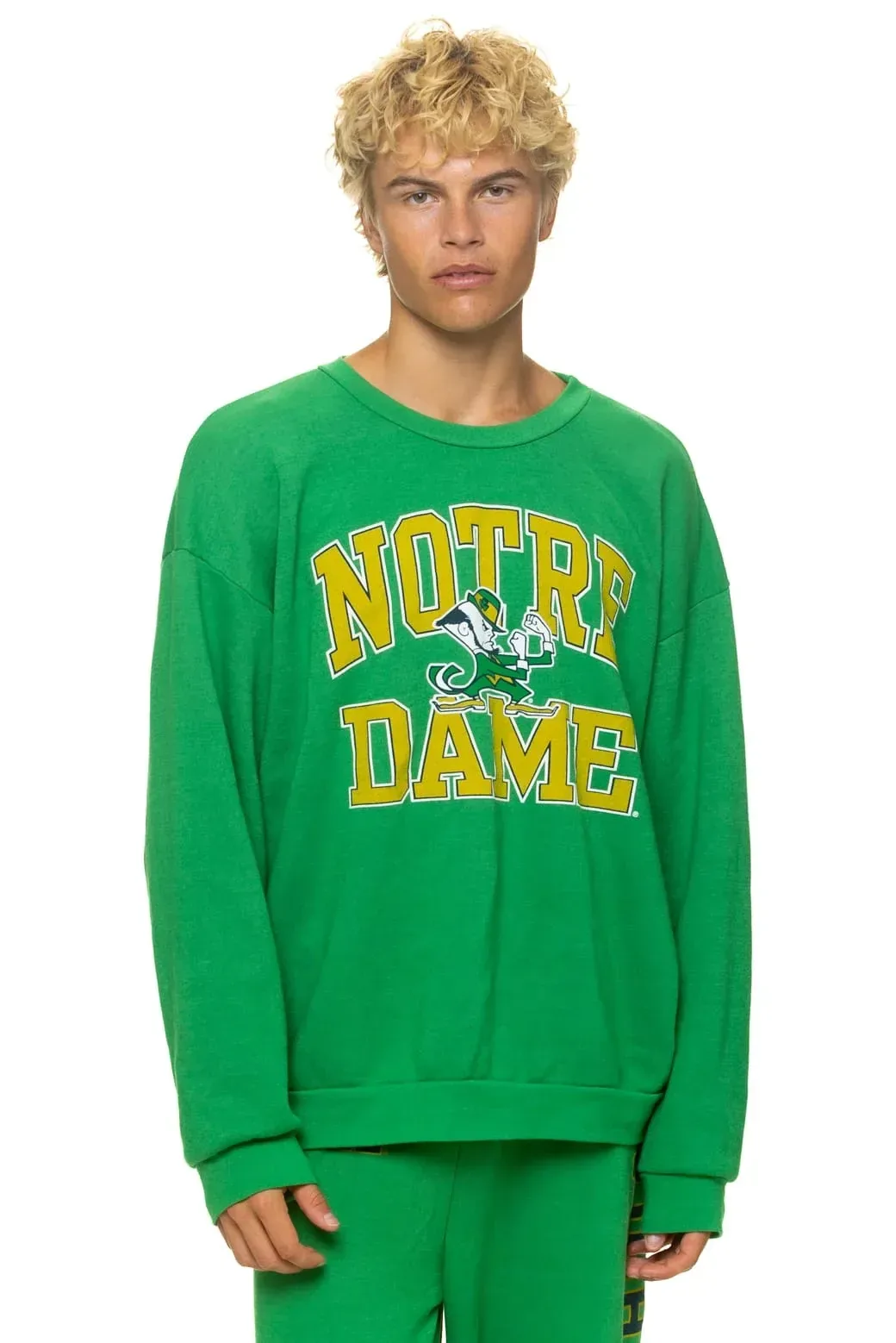Notre Dame 2026 Relaxed Crew Sweatshirt – Kelly Green