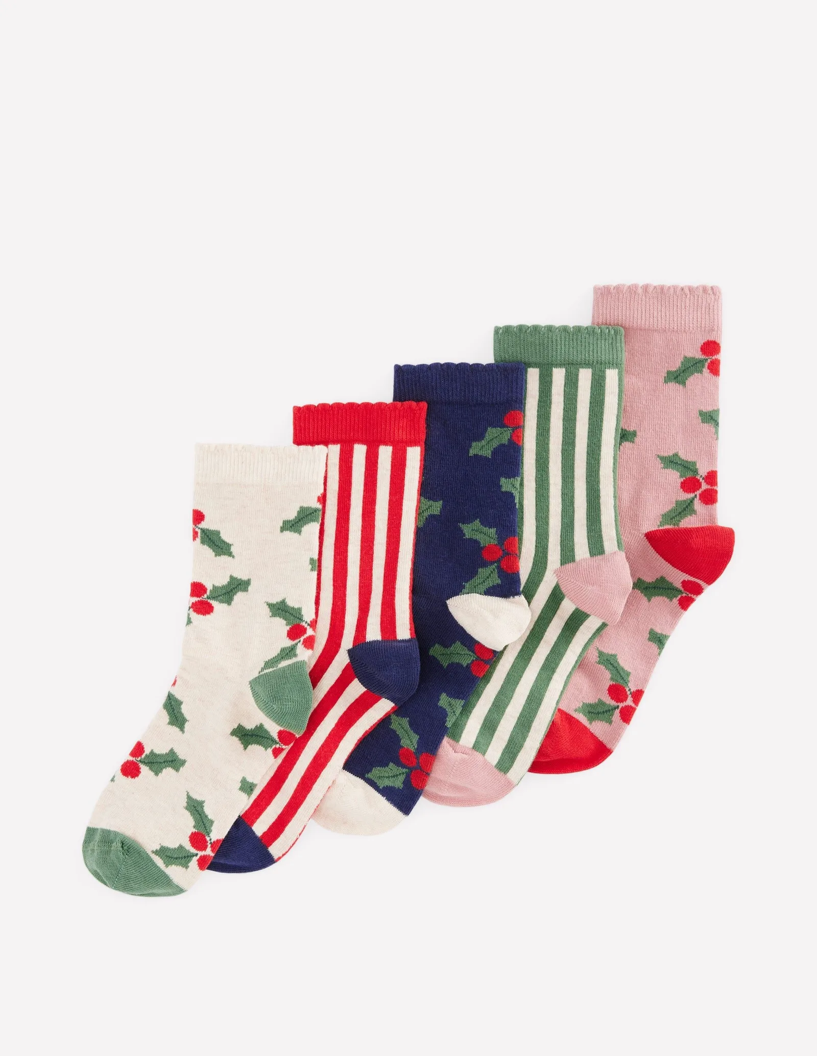 5-Pack Socks-Holly