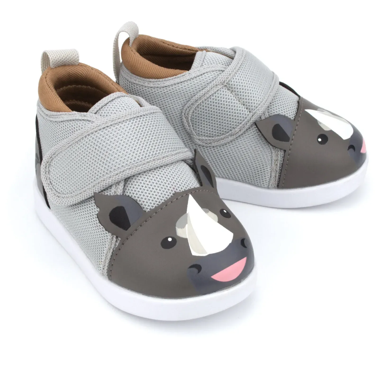 Rhino Squeaky Toddler Shoes for Boys and Girls V2 – Gray