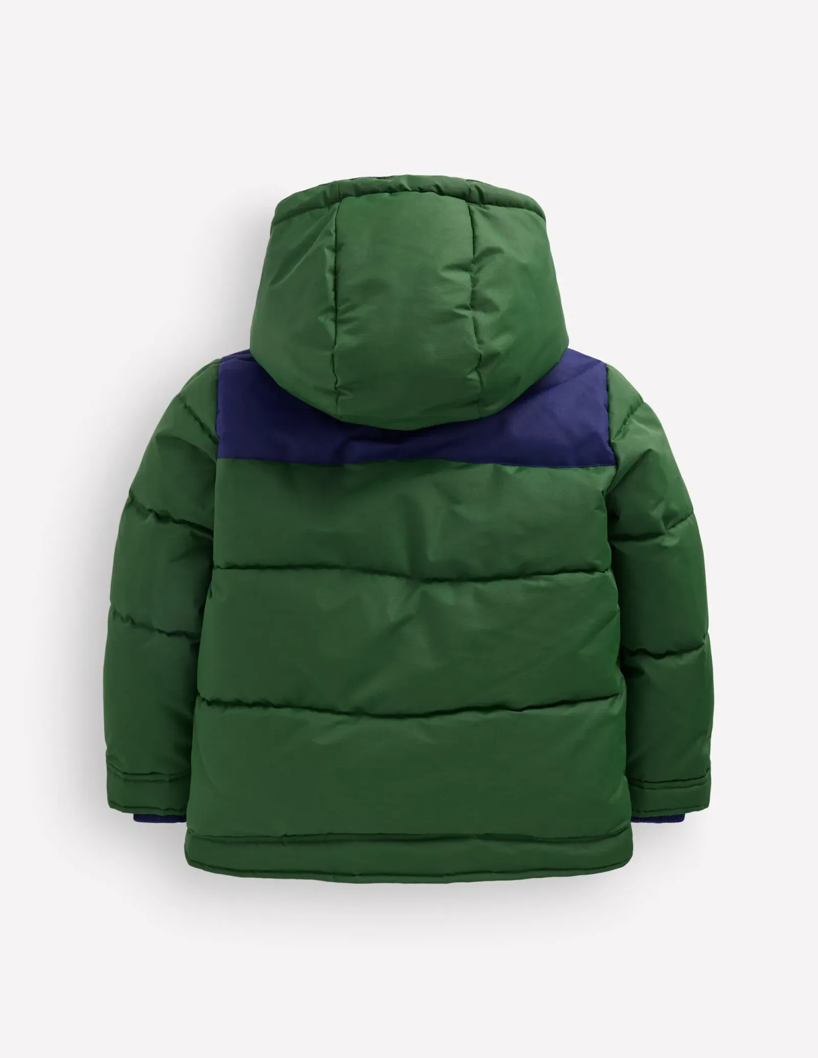 Borg Lined Puffer Coat-Brunswick Green