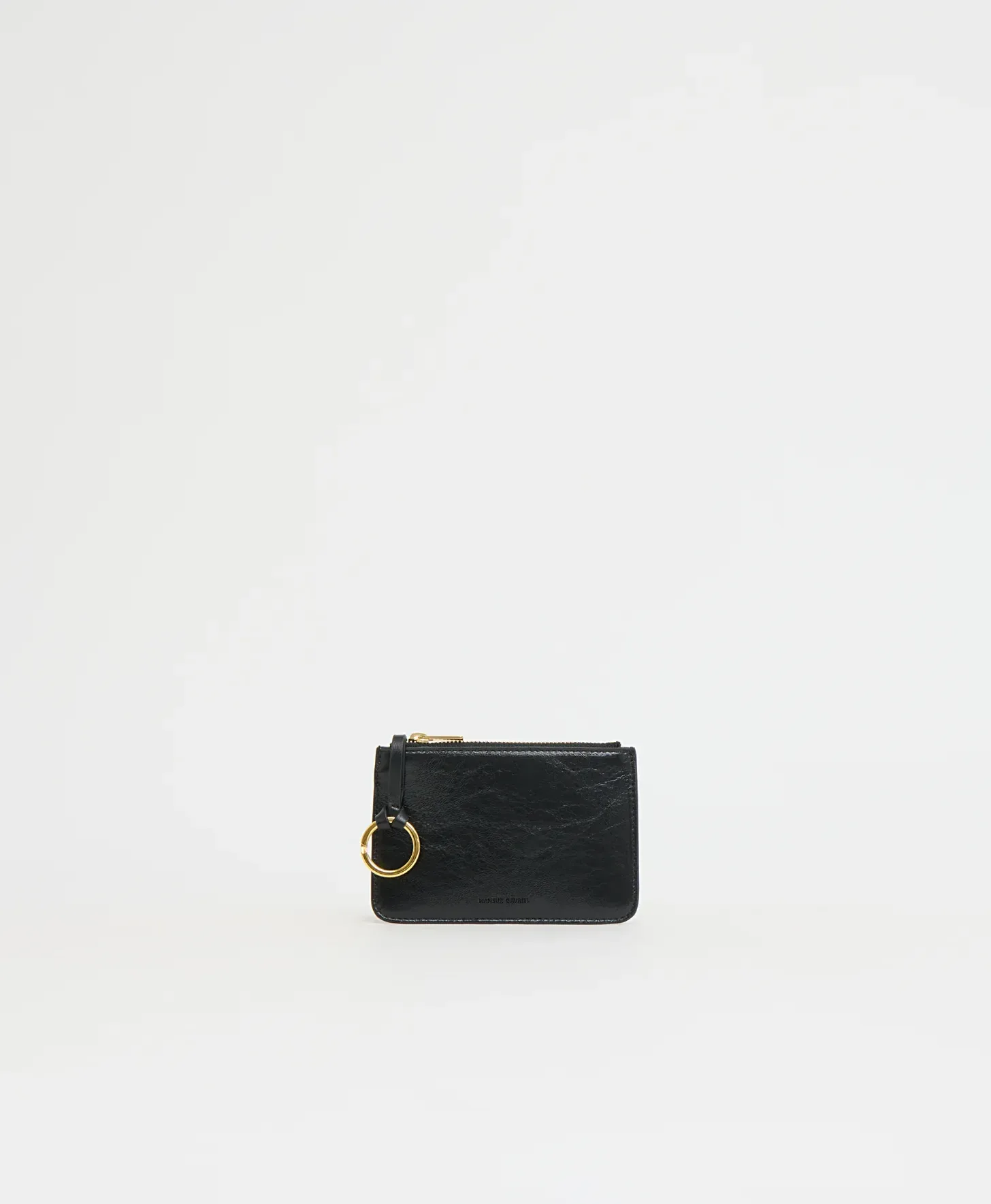 Keychain Zip Case – Crinkled Black