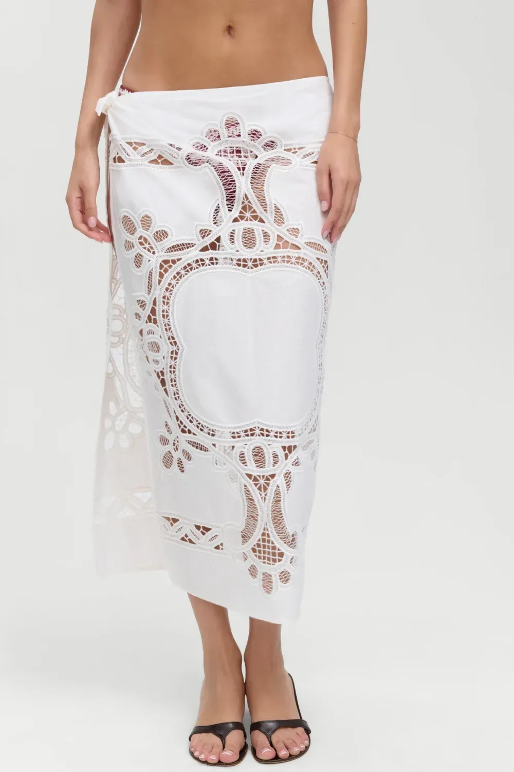 Monaco Cotton Sarong – Optic White