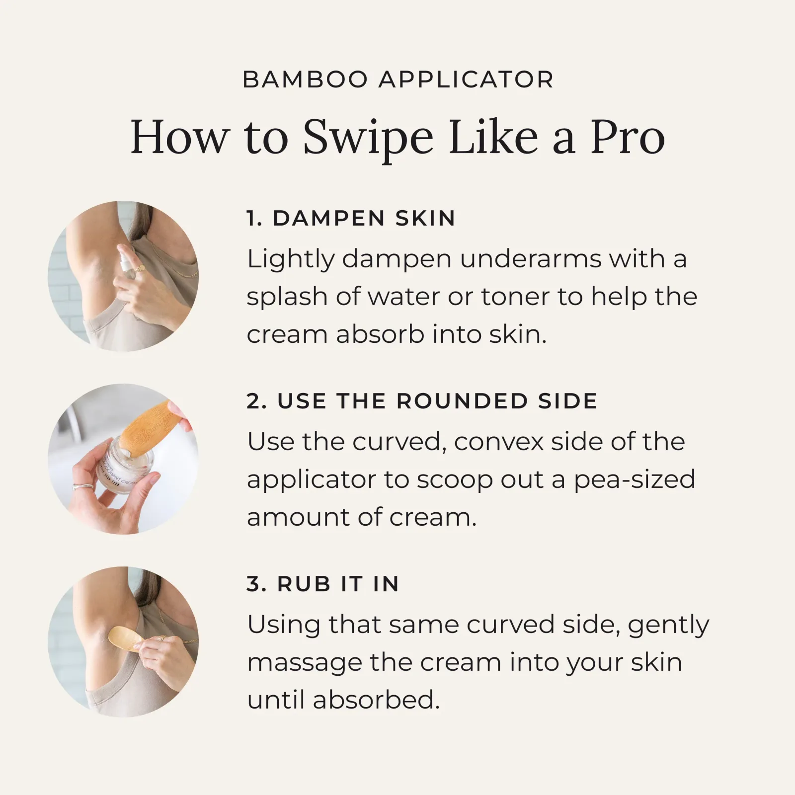 Bamboo Deodorant Applicator
