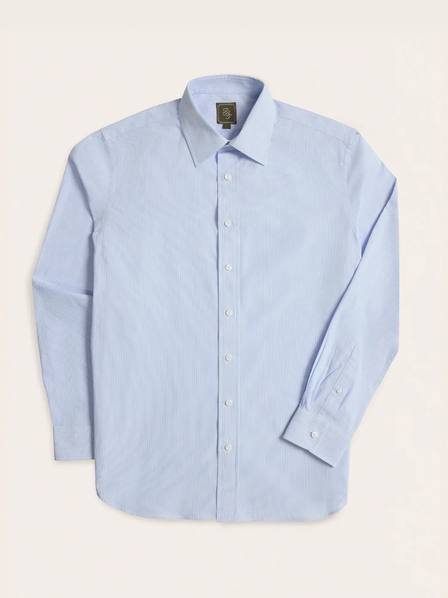 Light Blue & White Stripe Dress Shirt