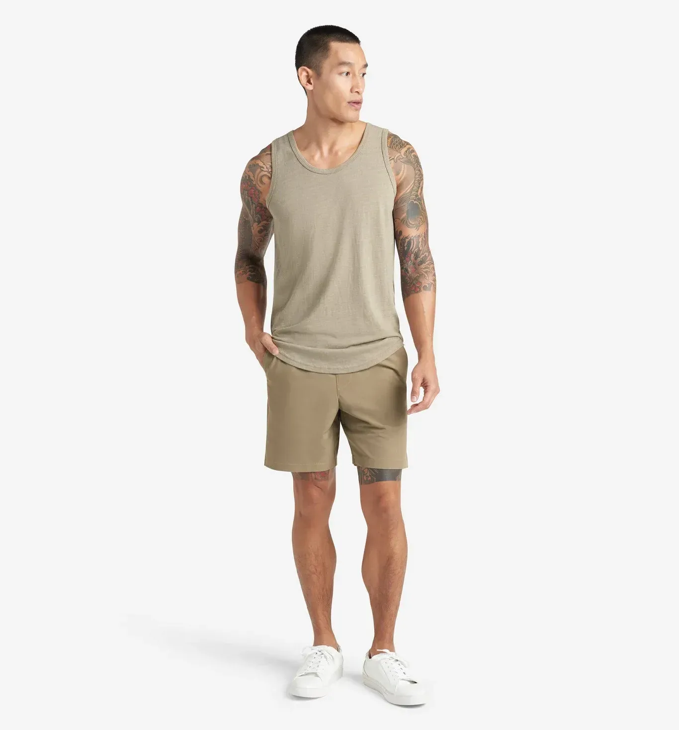 Stretch Poly Twill Short