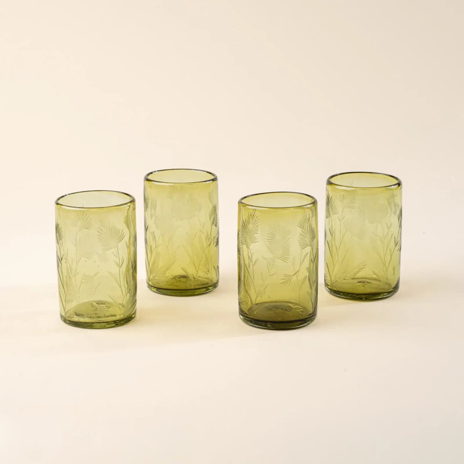 Etched Thistle Tumblers