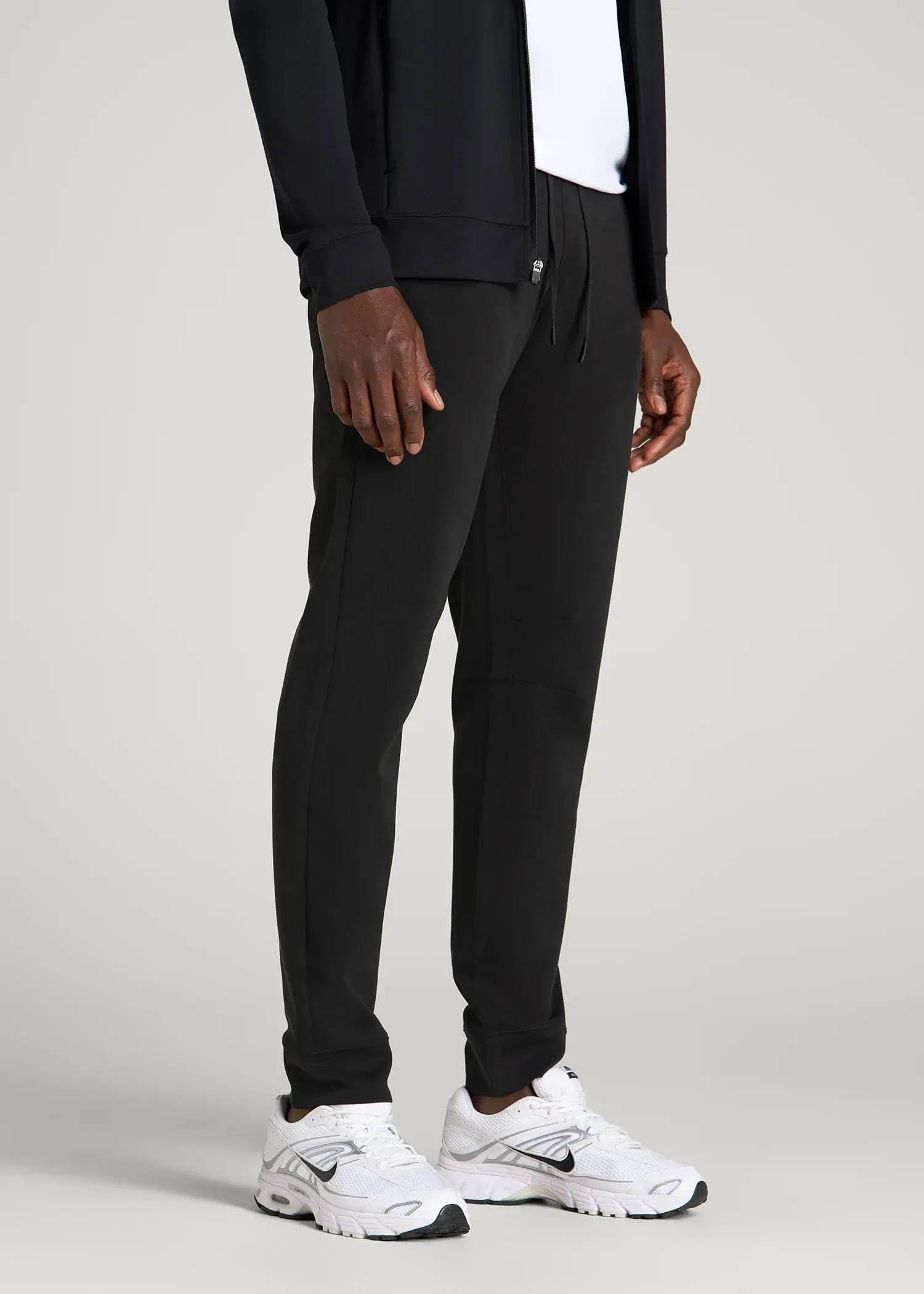Neo Stretch Performance Joggers for Tall Men in Black