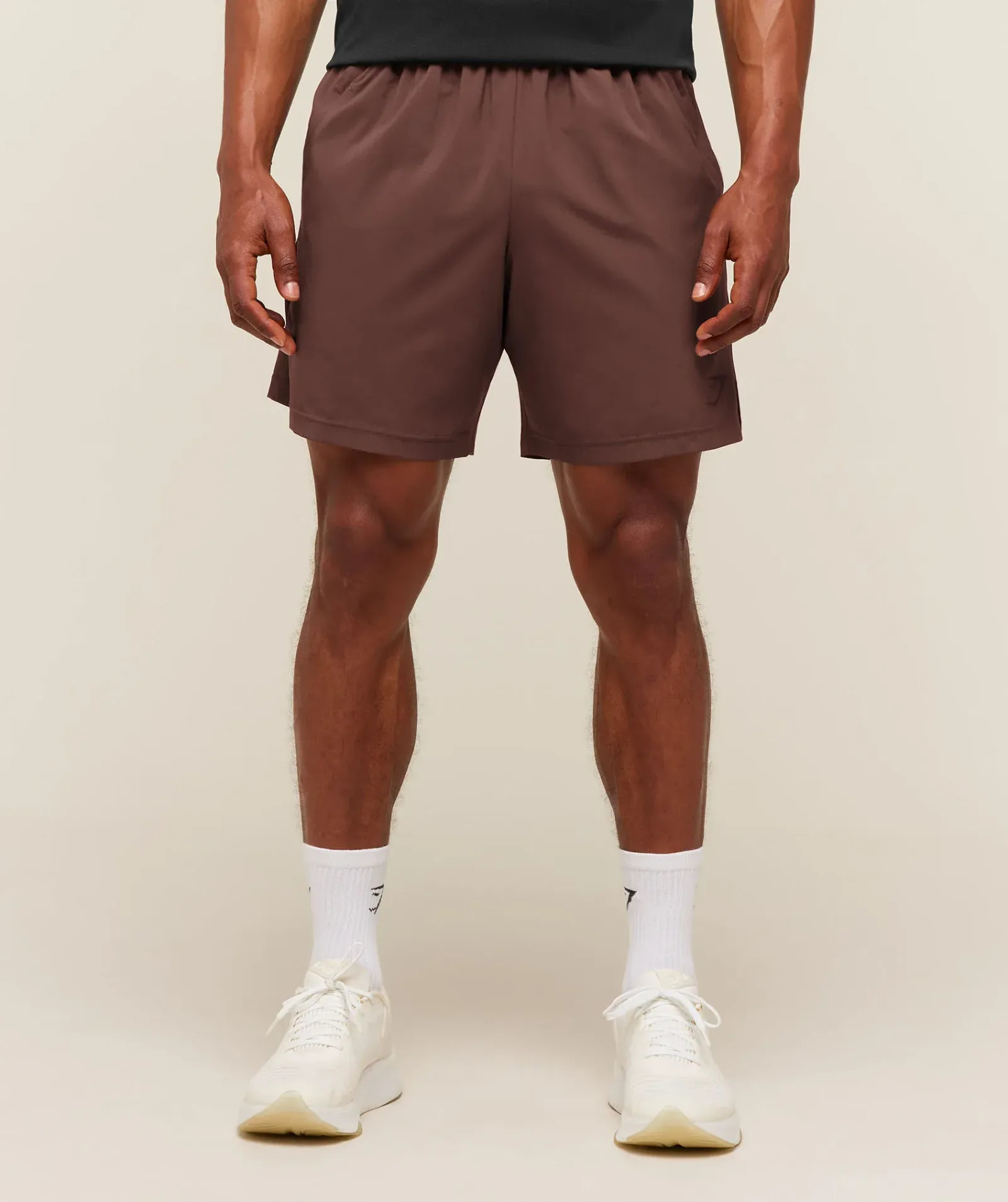 Gymshark Sport 7" Shorts – Espresso Brown/Cherry Purple