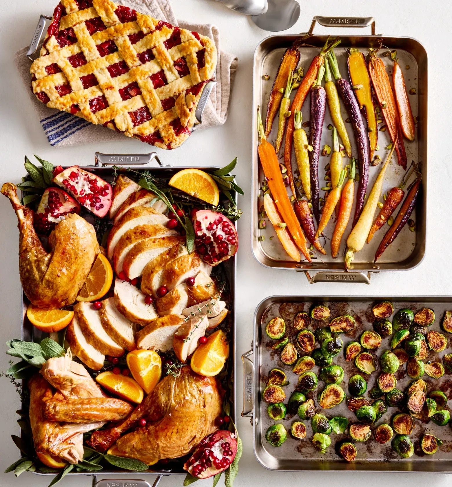 Stainless Steel Roasting Pan Set