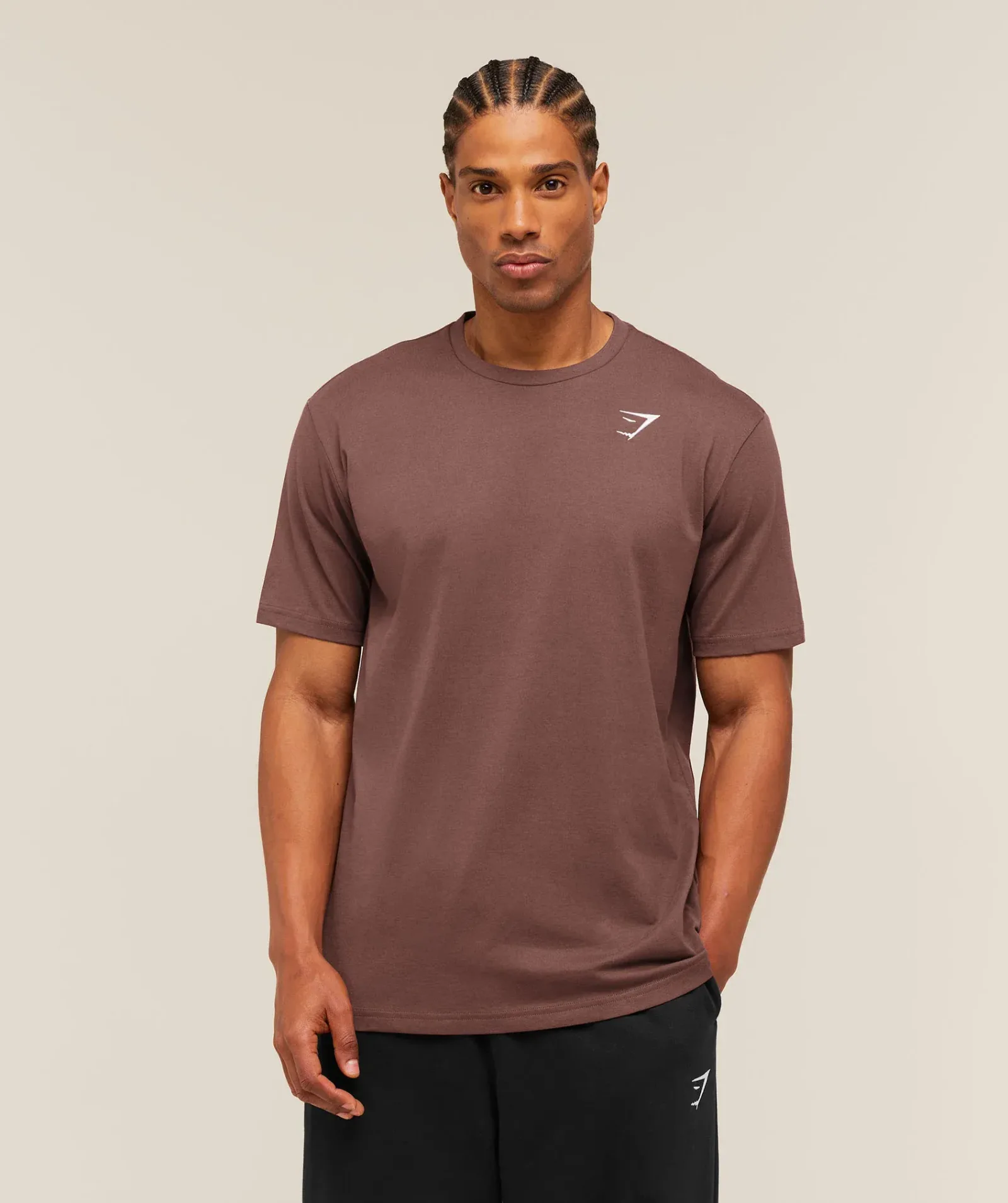 Gymshark Crest T-Shirt – Espresso Brown