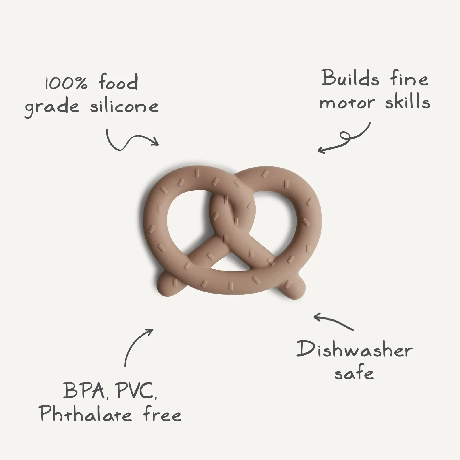 Mushie Pretzel Teether