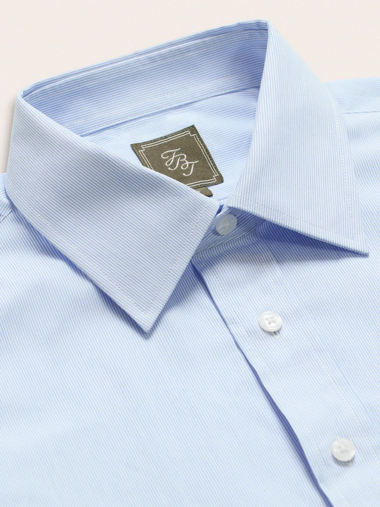 Light Blue & White Stripe Dress Shirt