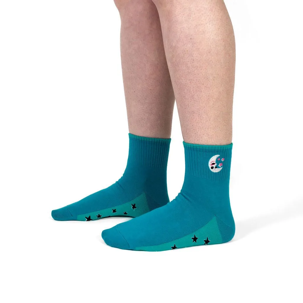 Moon And Stars Quarter Socks
