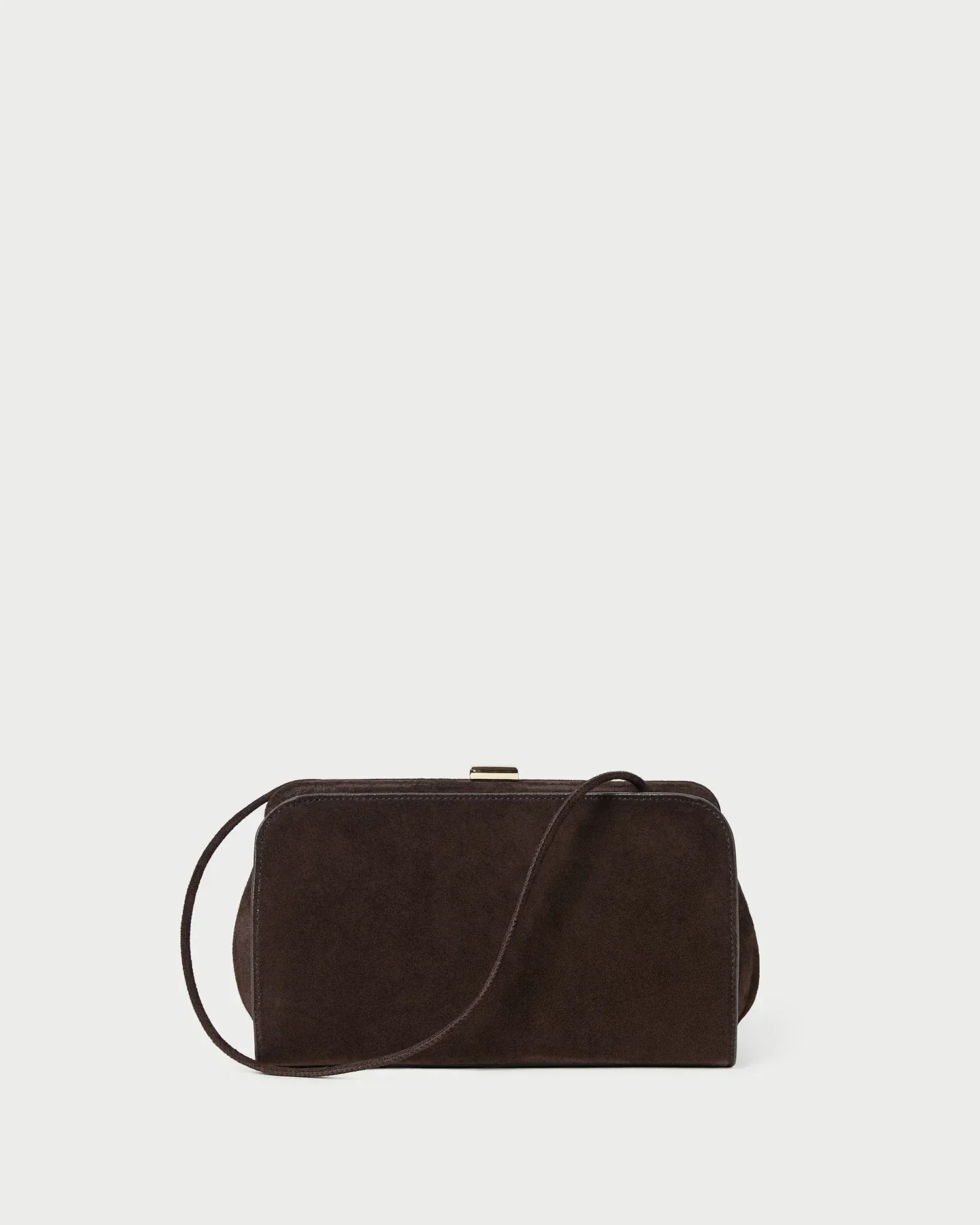 Zella Brown Suede Clutch