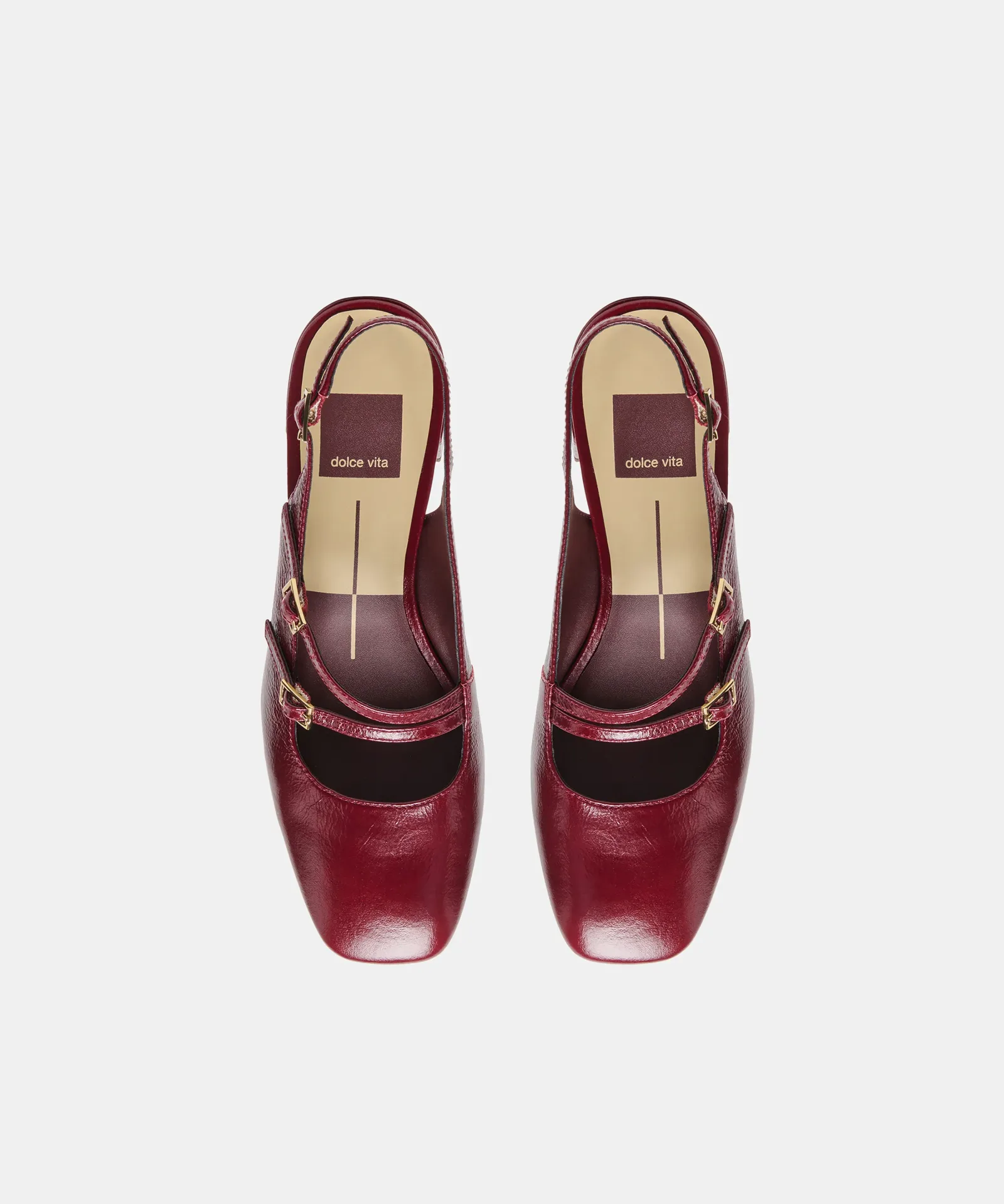 Driah Heels Oxblood Leather