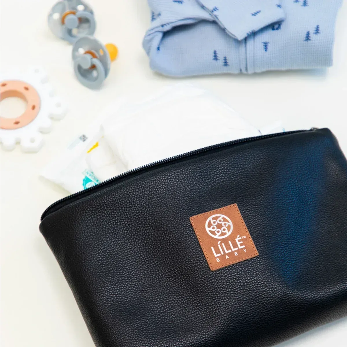 The Perfect Pouch in Black Leatherette