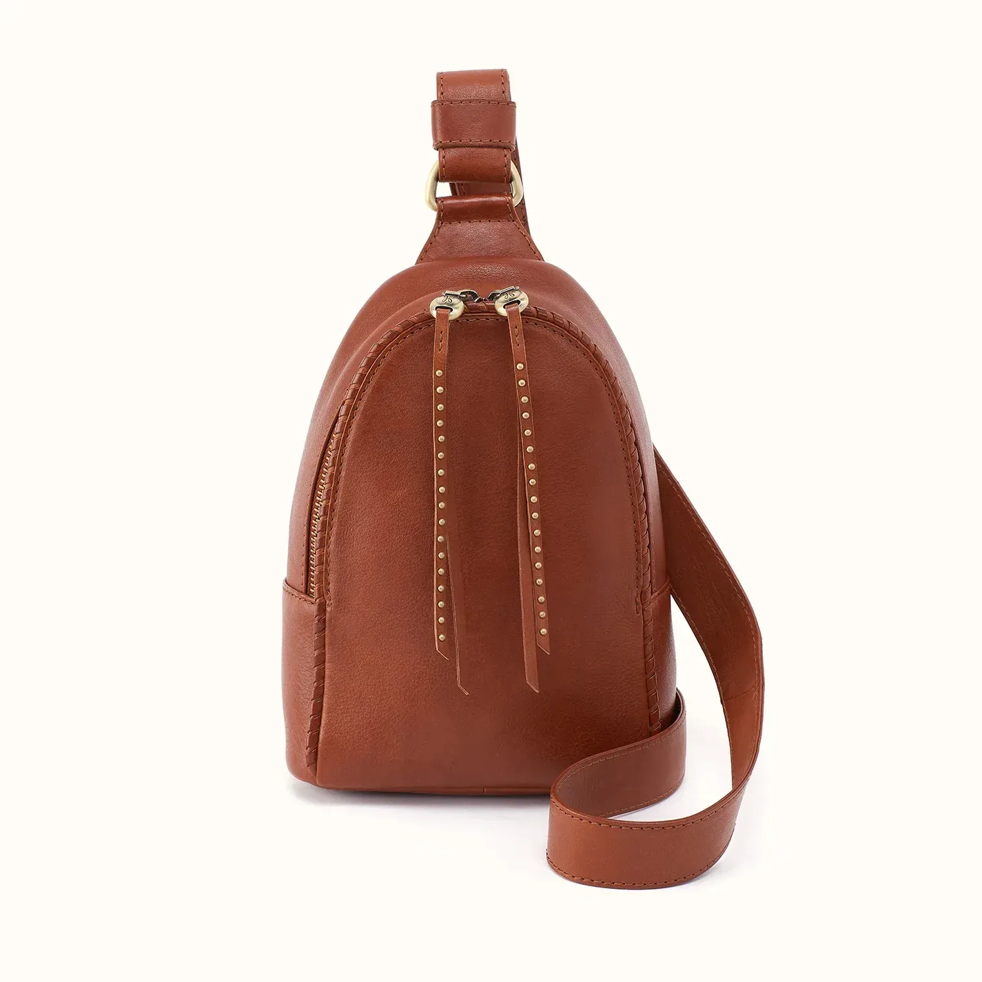 Fern Sling In Washed Leather – Kindling Brown
