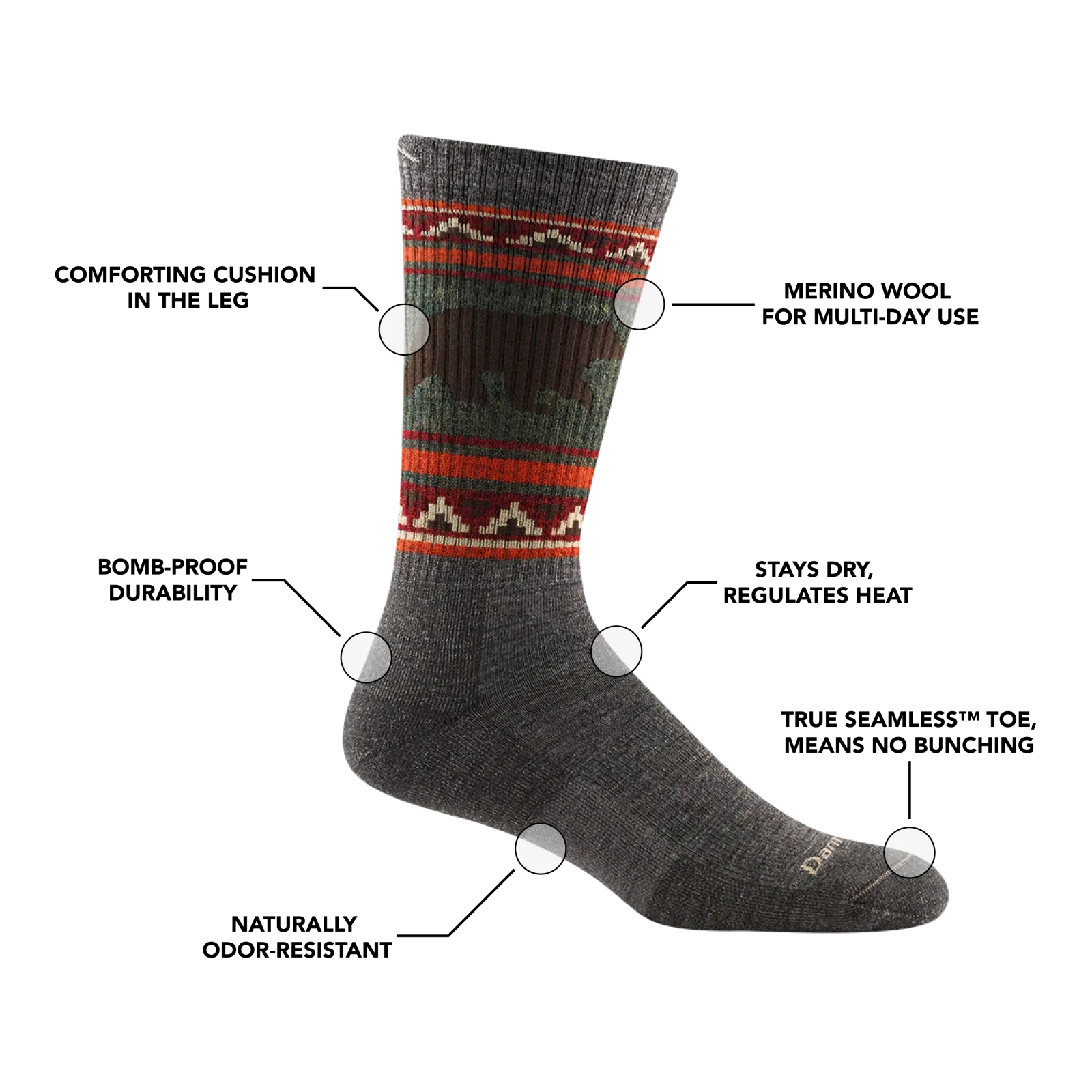 Men's VanGrizzle Boot Midweight Hiking Sock – Last Chance
