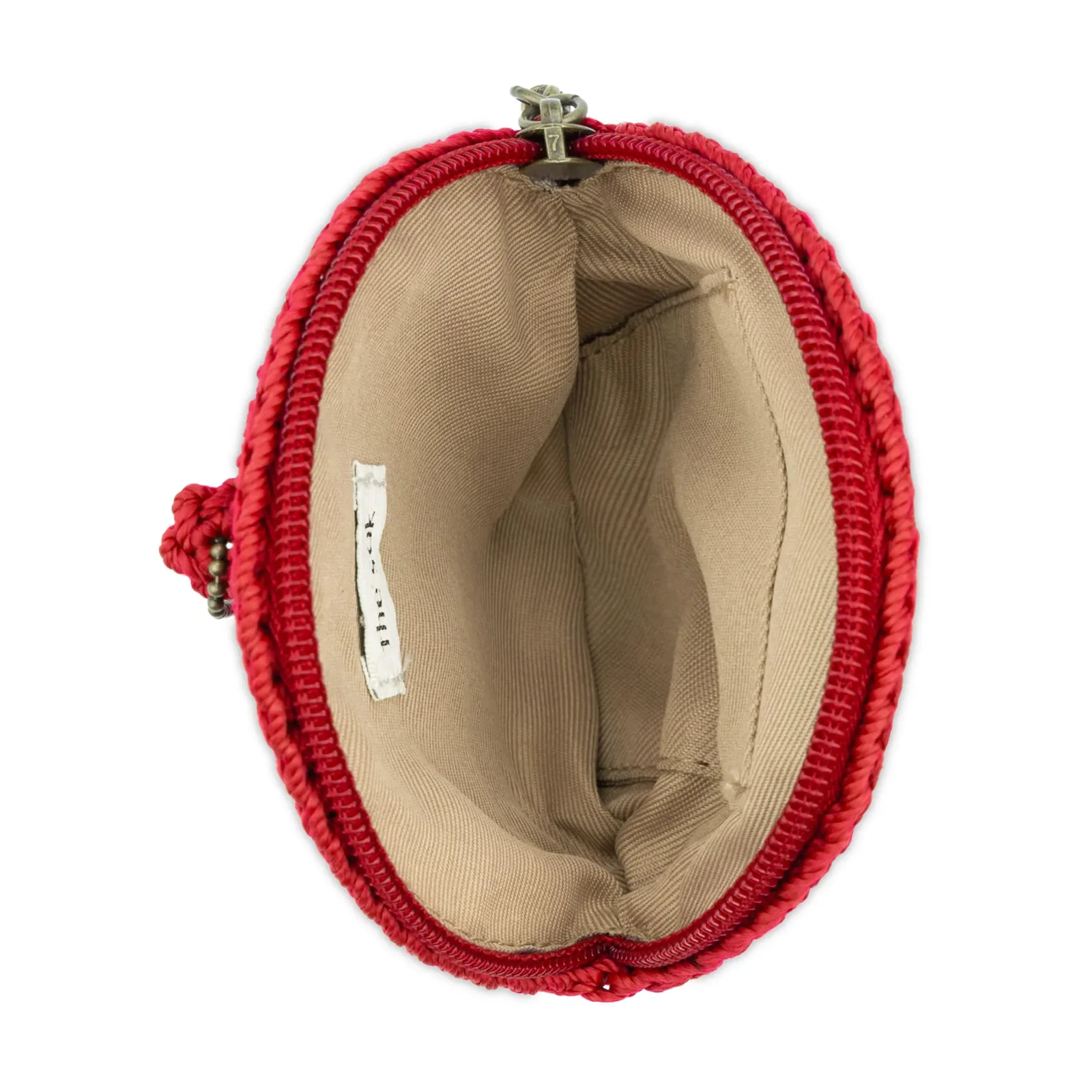Circle Coin Pouch – Hand Crochet – Scarlet Heart