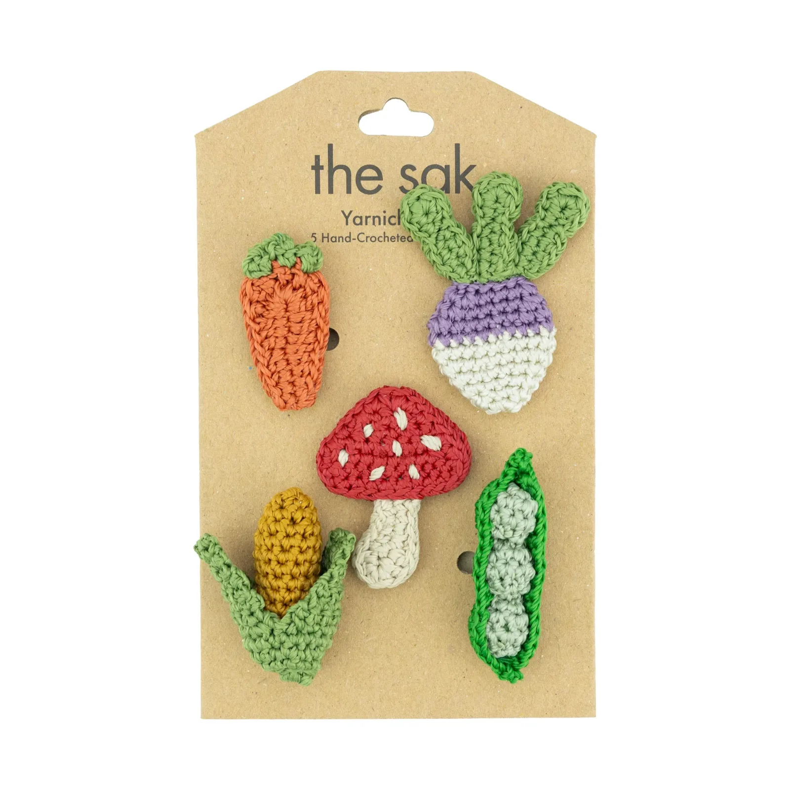 Yarnicharmz 5 Pack – Hand Crochet – Veggies