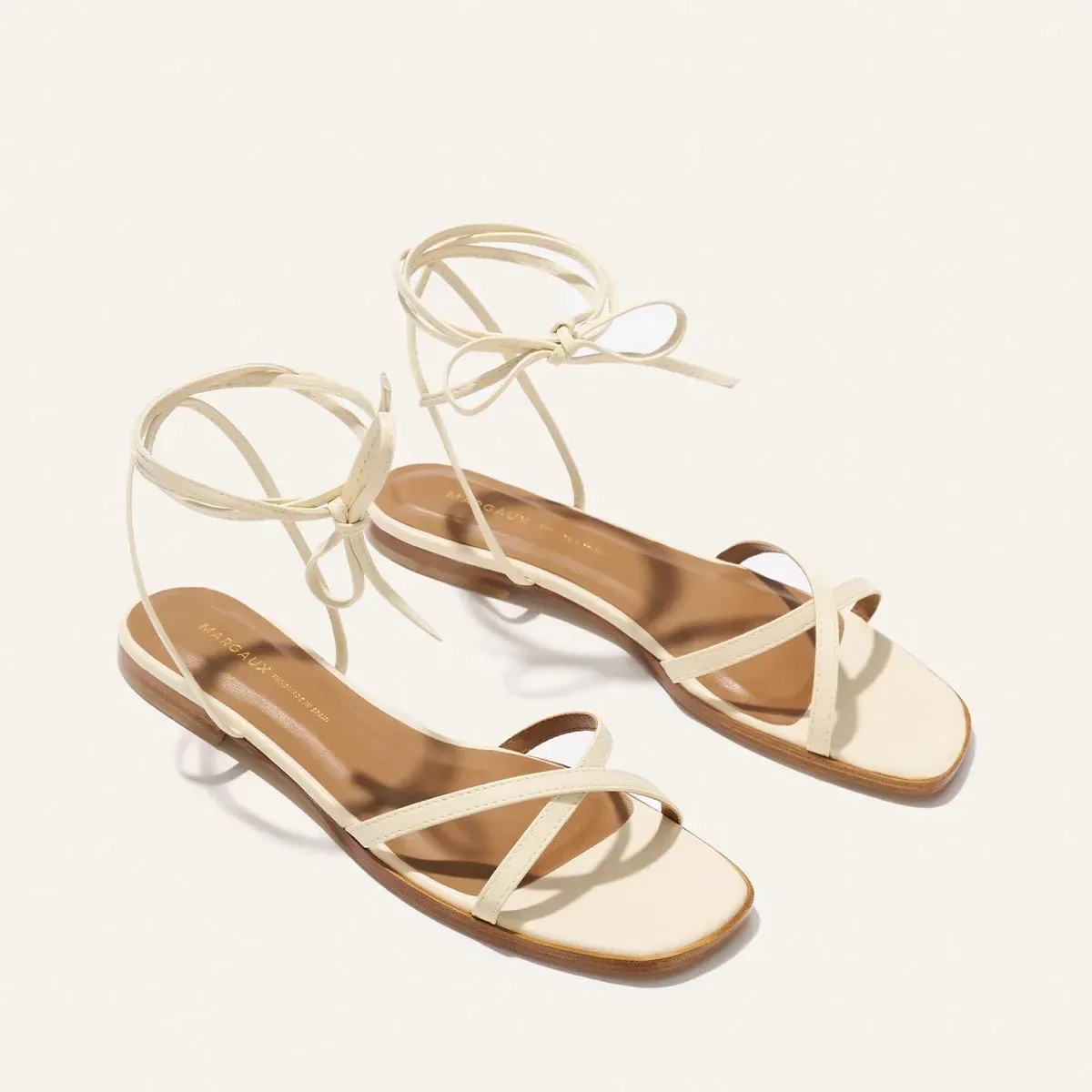 The Wrap Sandal – Ivoire Nappa