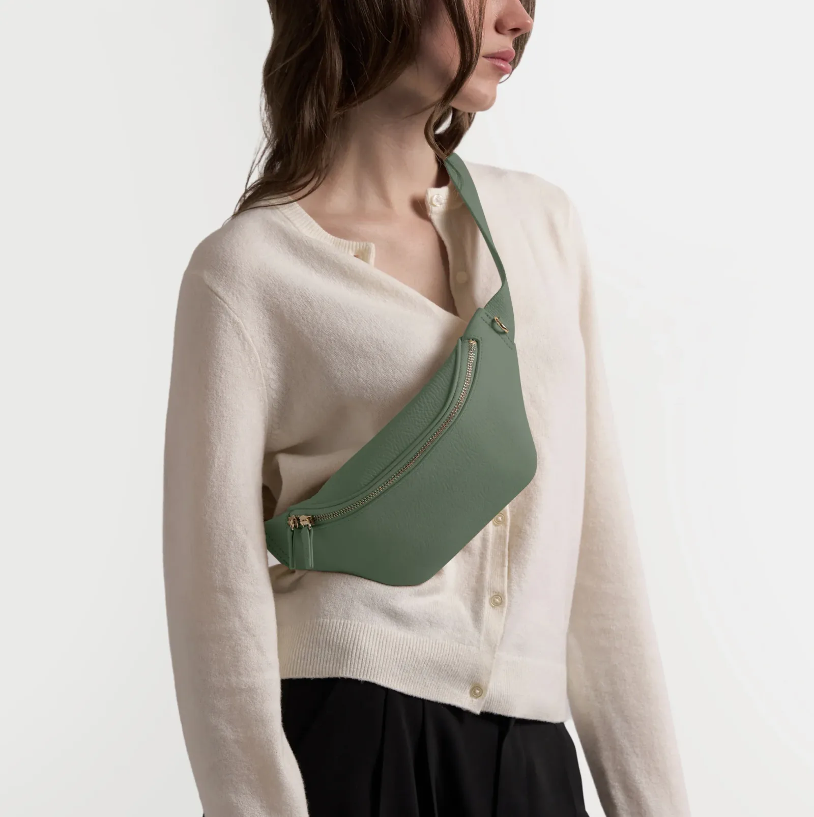 Blake Slim Belt Bag Moss