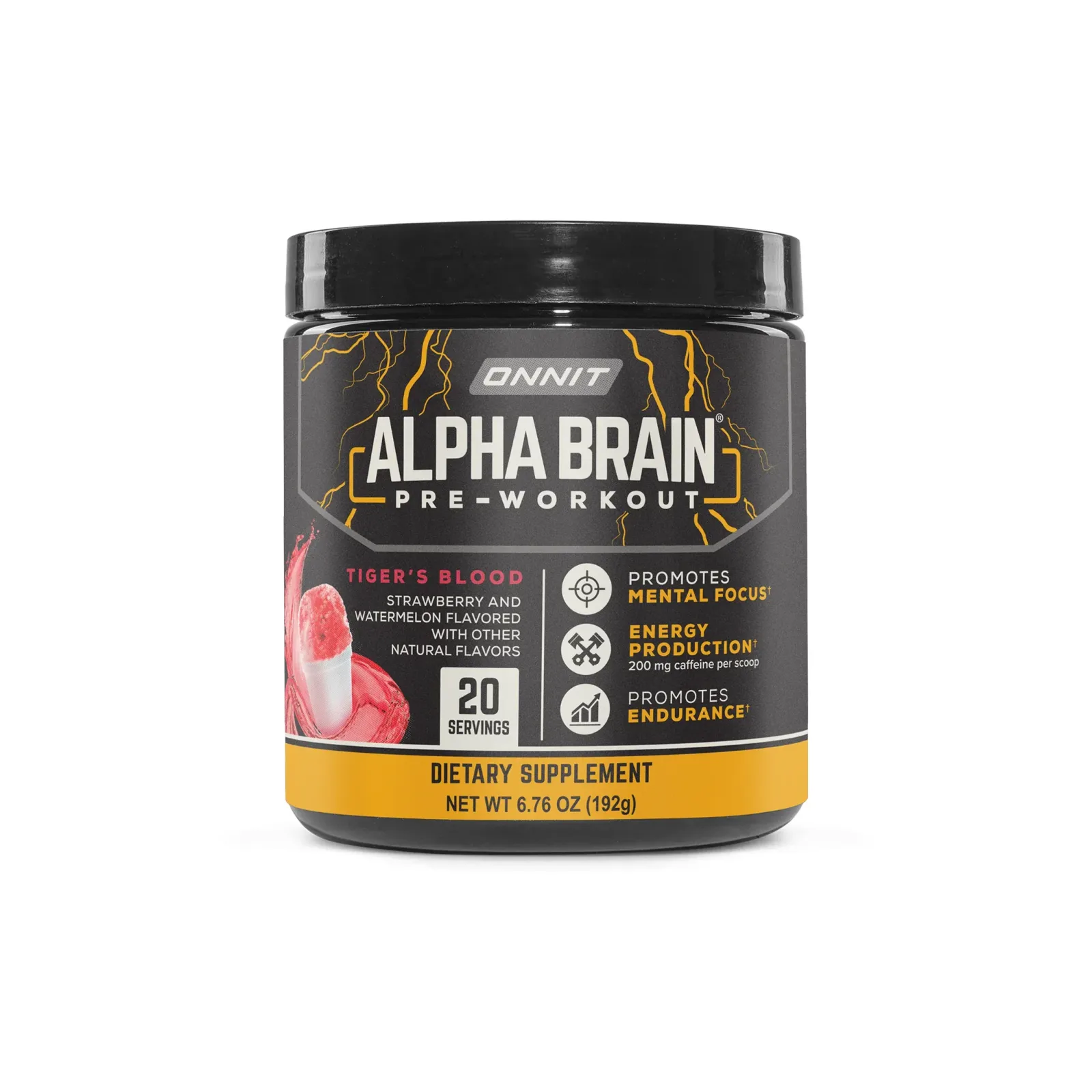 Alpha BRAIN® Pre-Workout – Tiger's Blood (20 Serving Tub)