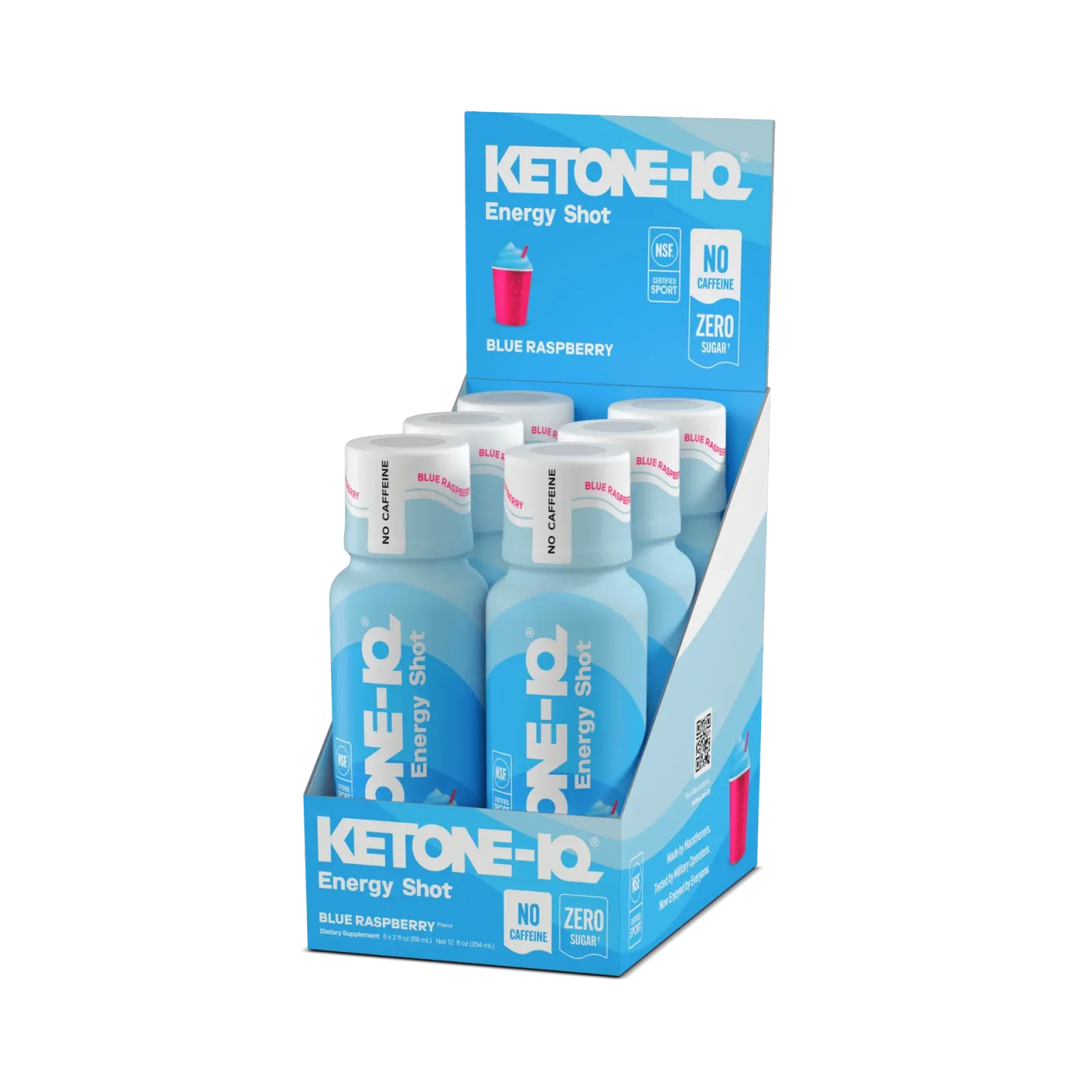 Ketone-IQ No Caffeine Shot Blue Raspberry