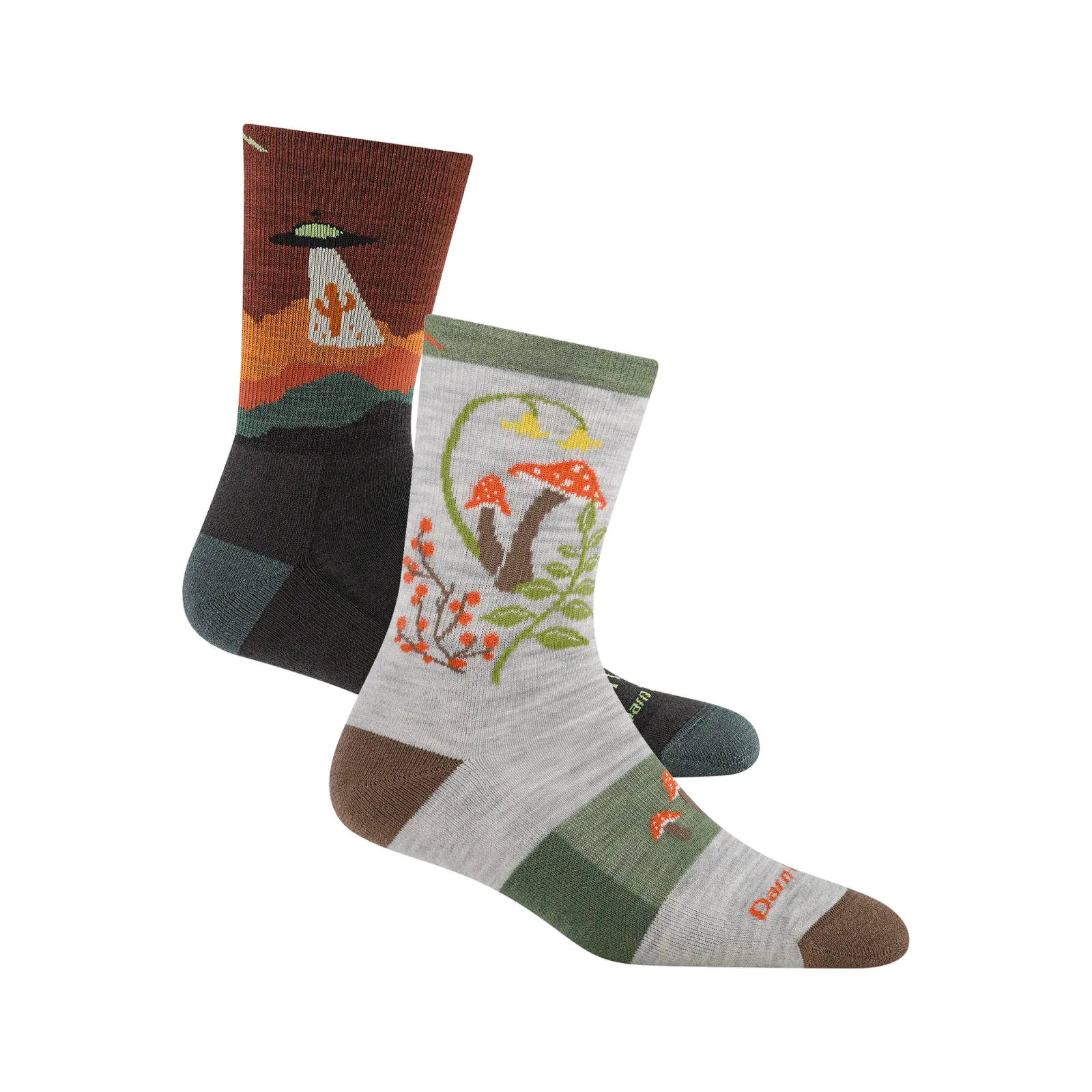 Men's and Women's Lightweight Micro Crew Hiking 2-Pack