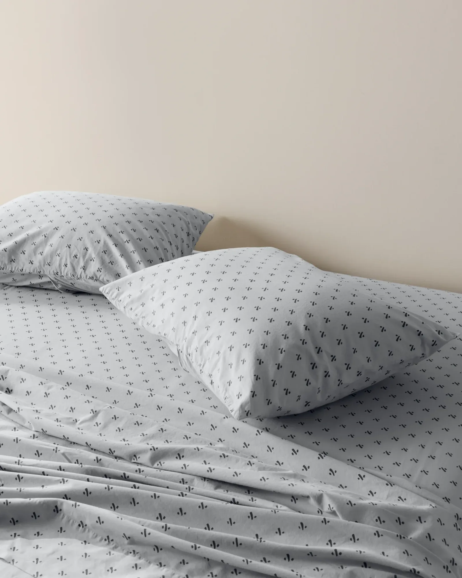 Overdyed Vintage Print Sheet Set – K/CK Sky
