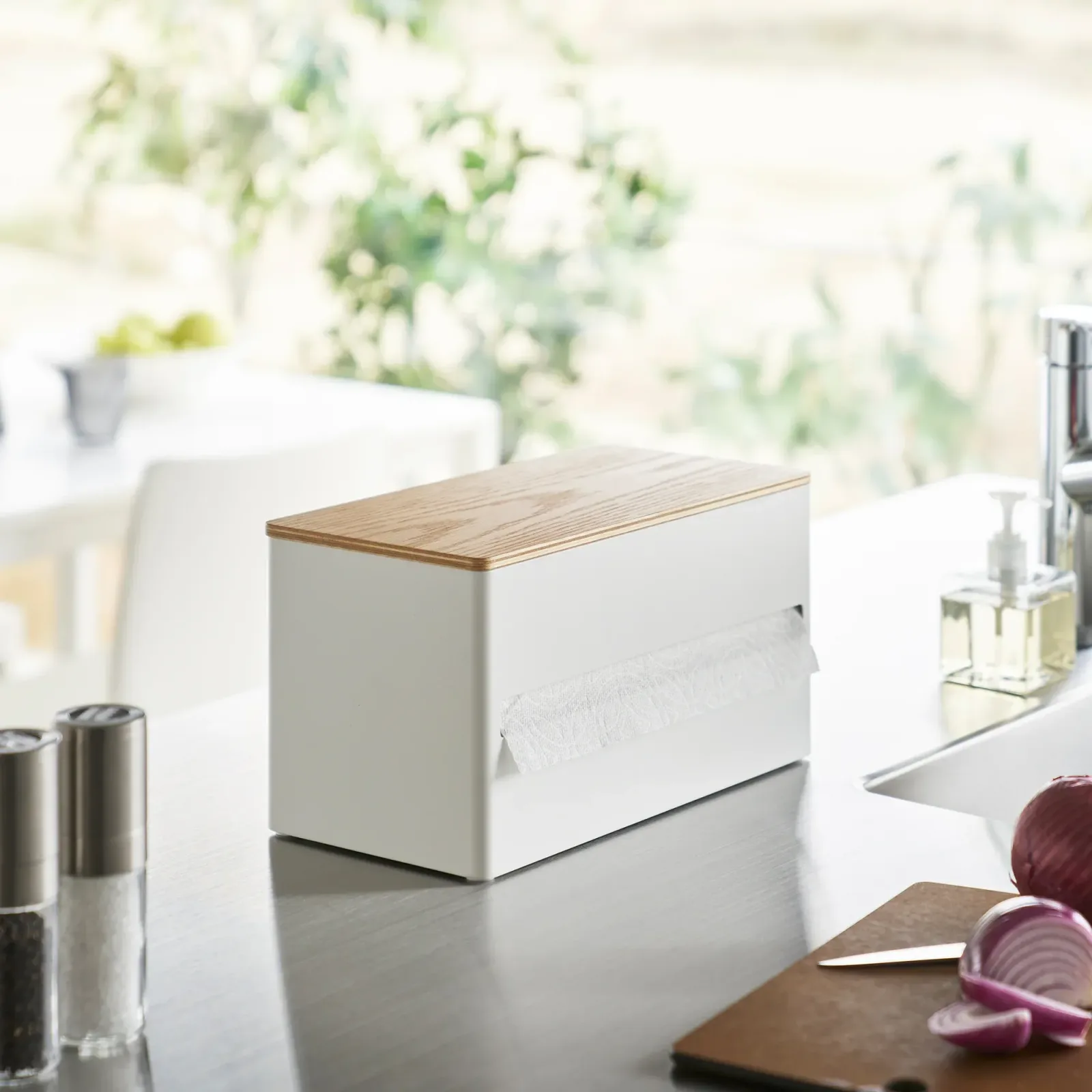 Paper Towel Dispenser – Steel + Wood