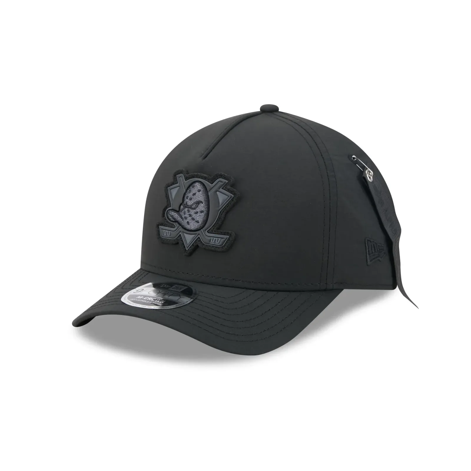 Alpha Industries x Anaheim Ducks Nylon Black 9FORTY M-Crown A-Frame Snapback Hat