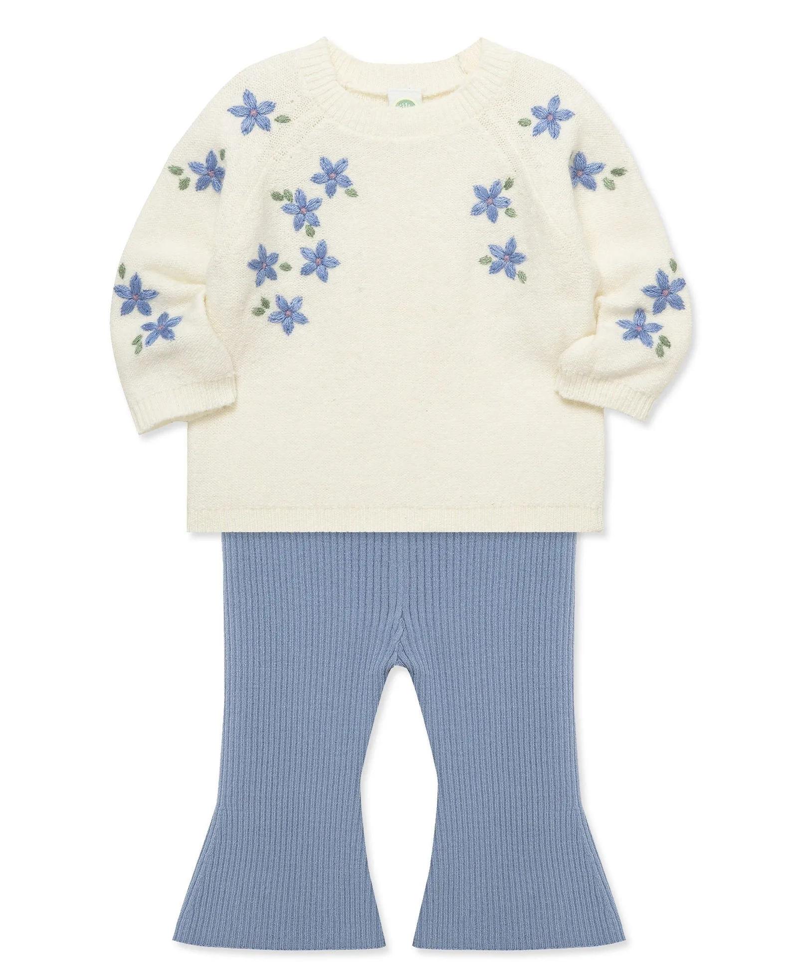 Floral Boucle Sweater Set (2T-4T)