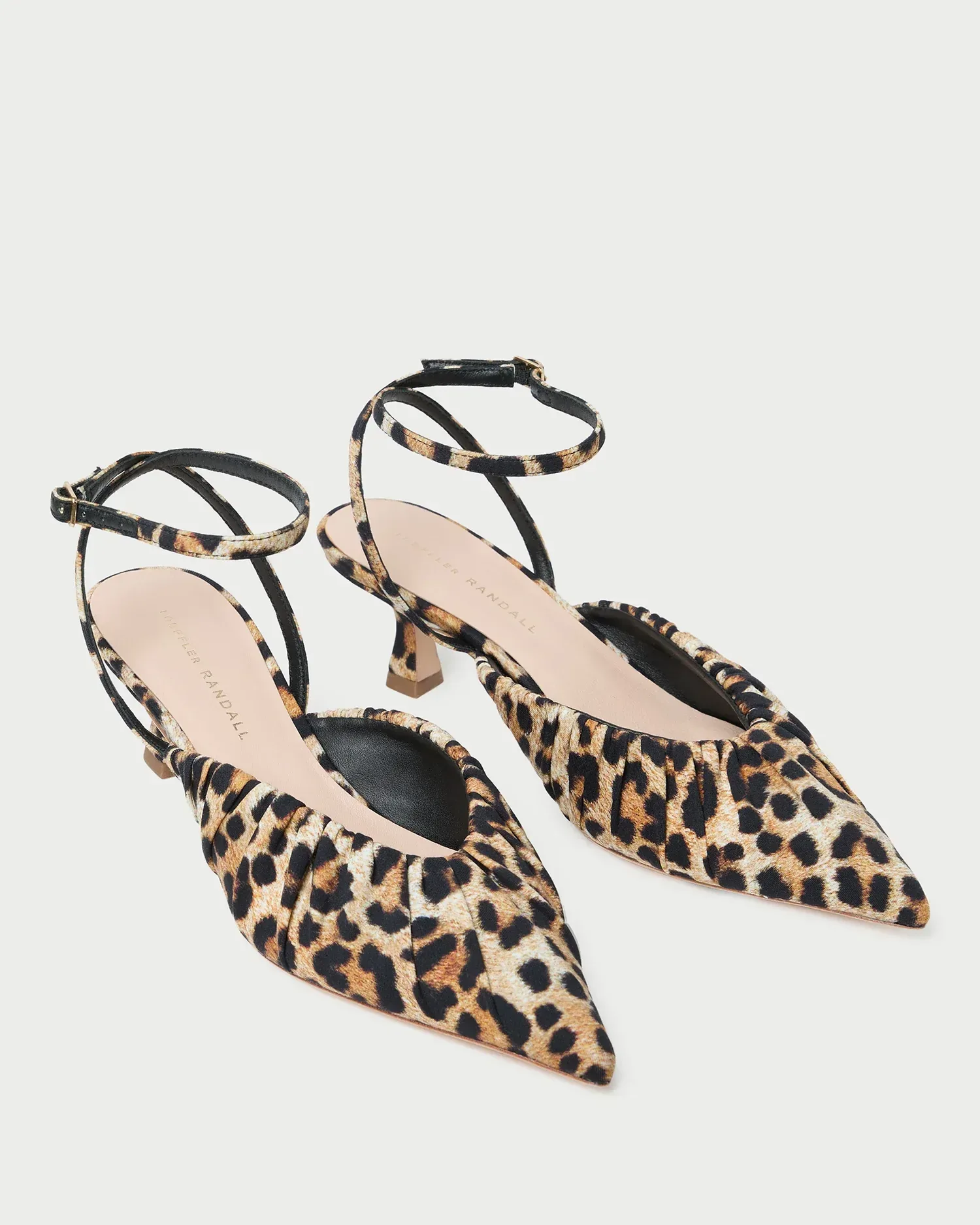Rio Leopard Jersey Kitten Heel