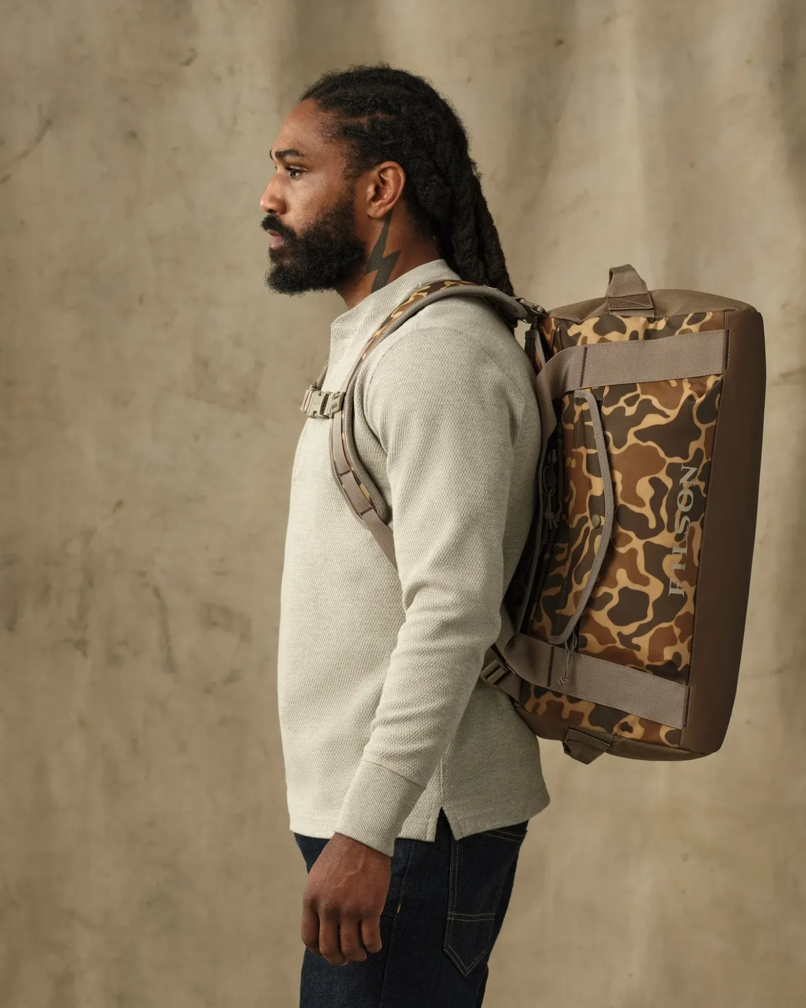 All-Weather 40L Duffle – Buckskin Camo