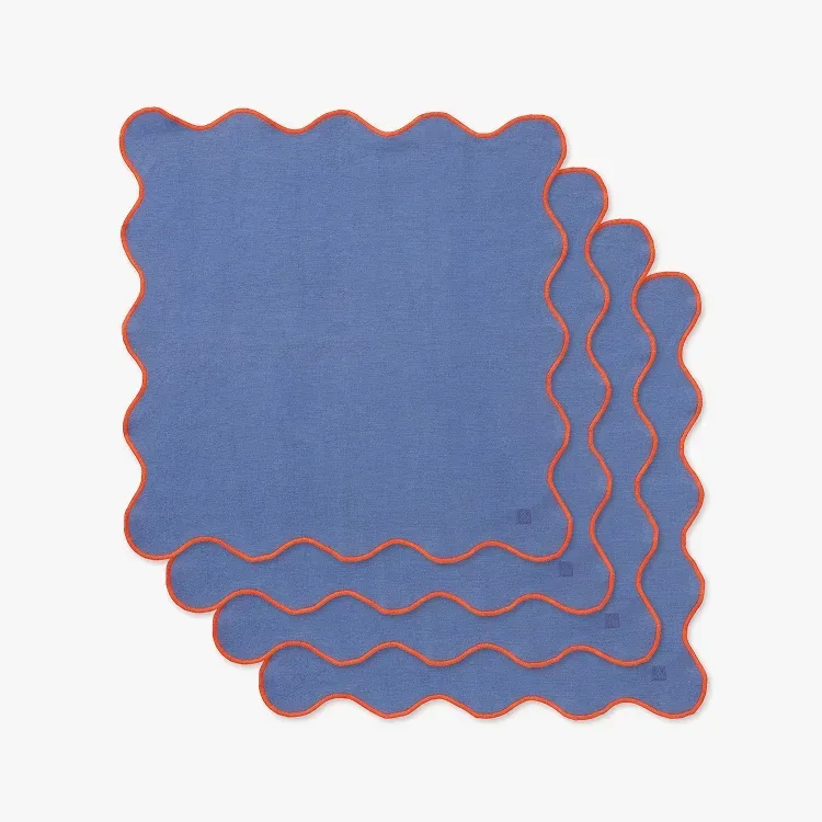 Seaside Scalloped Napkin Set