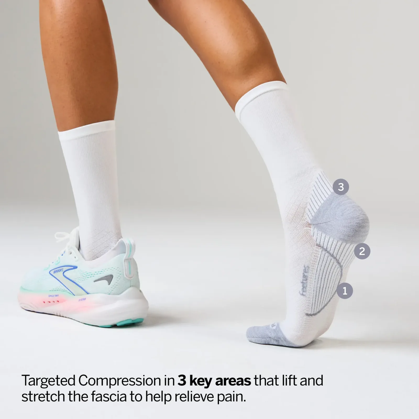 Plantar Fasciitis Relief Light Cushion Mini Crew 6 Pack