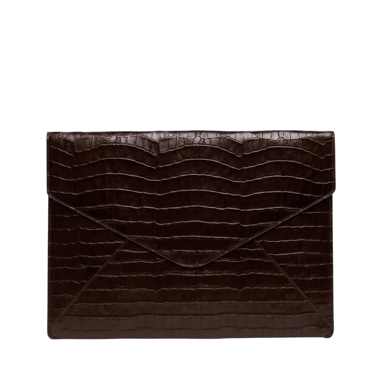 Laptop Envelope Sleeve Brown Croc