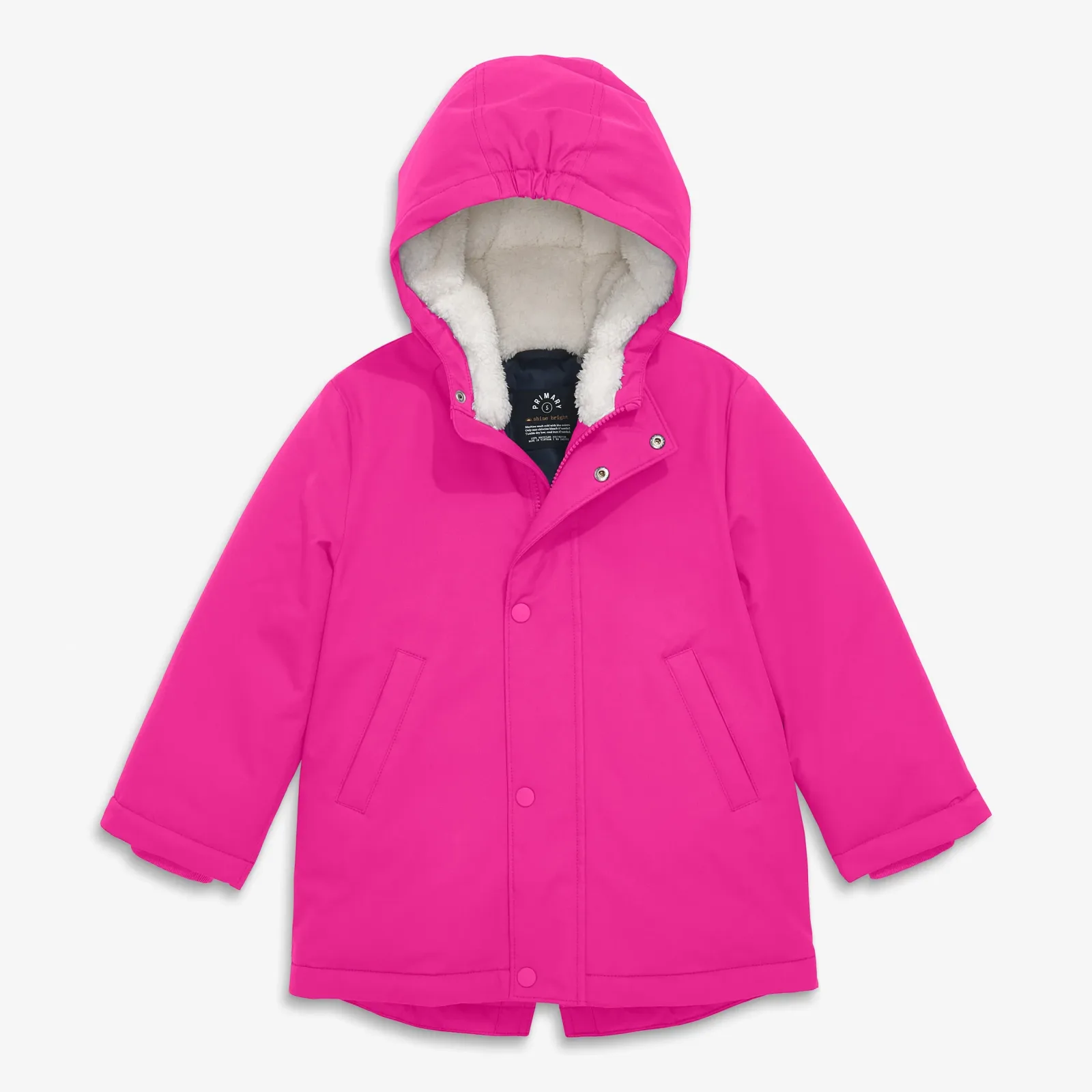 Kids weatherproof parka puffer