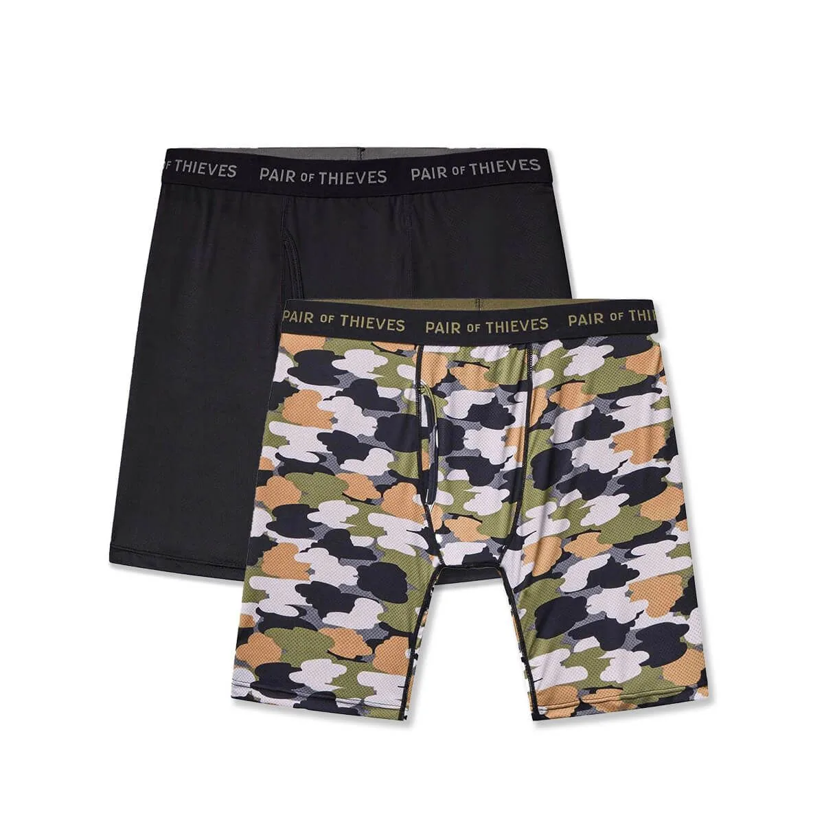 SuperFit Mesh Long Boxer Briefs (2-Pack)