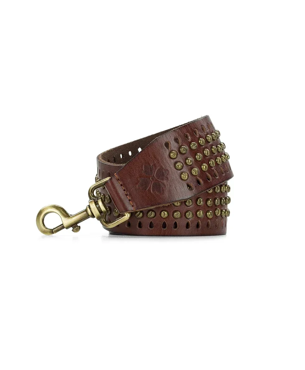 Studded Strap – Vintage Distressed – Cognac