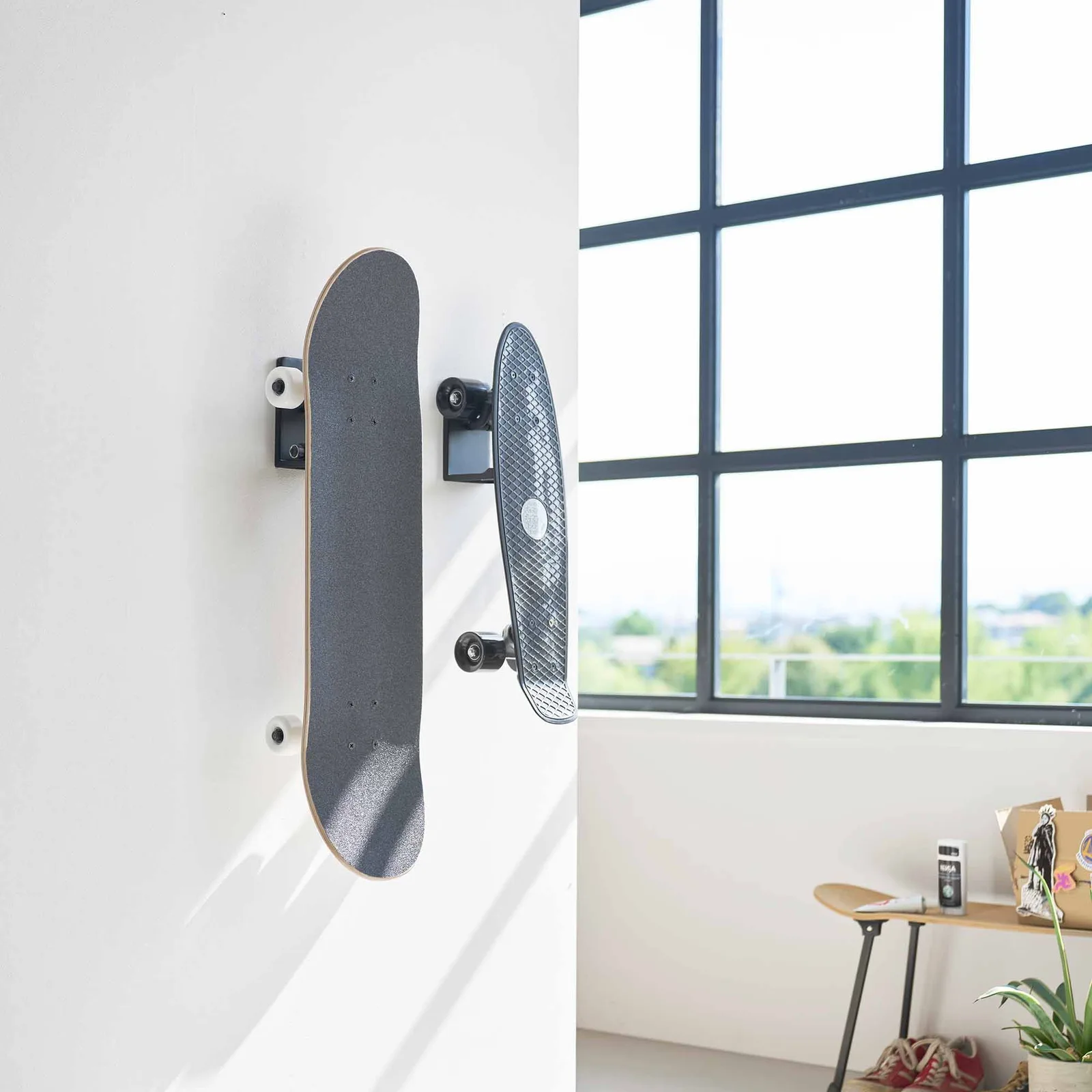 Wall-Mounted Skateboard Holder – Steel